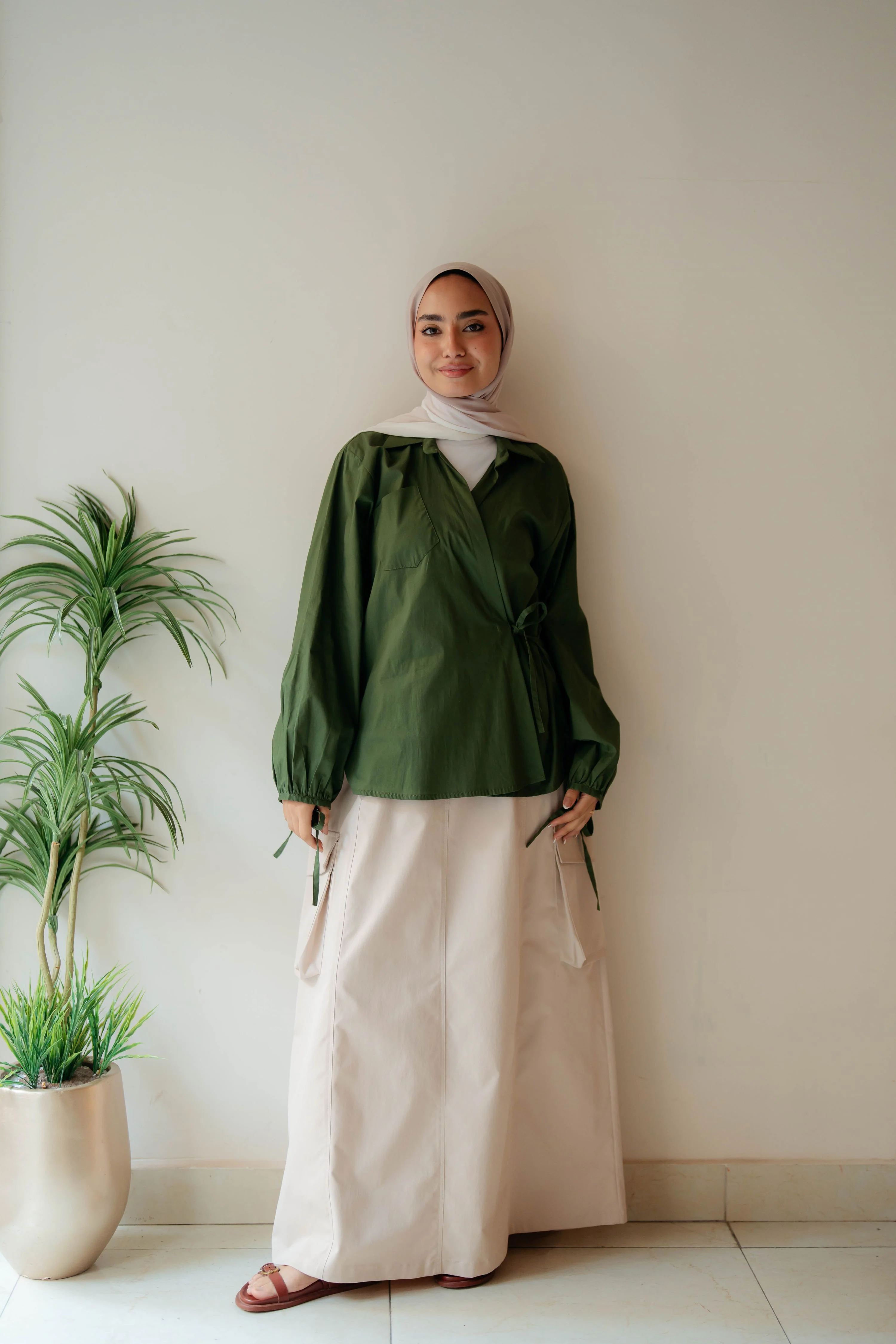 Cross Wrap Blouse - Image 3