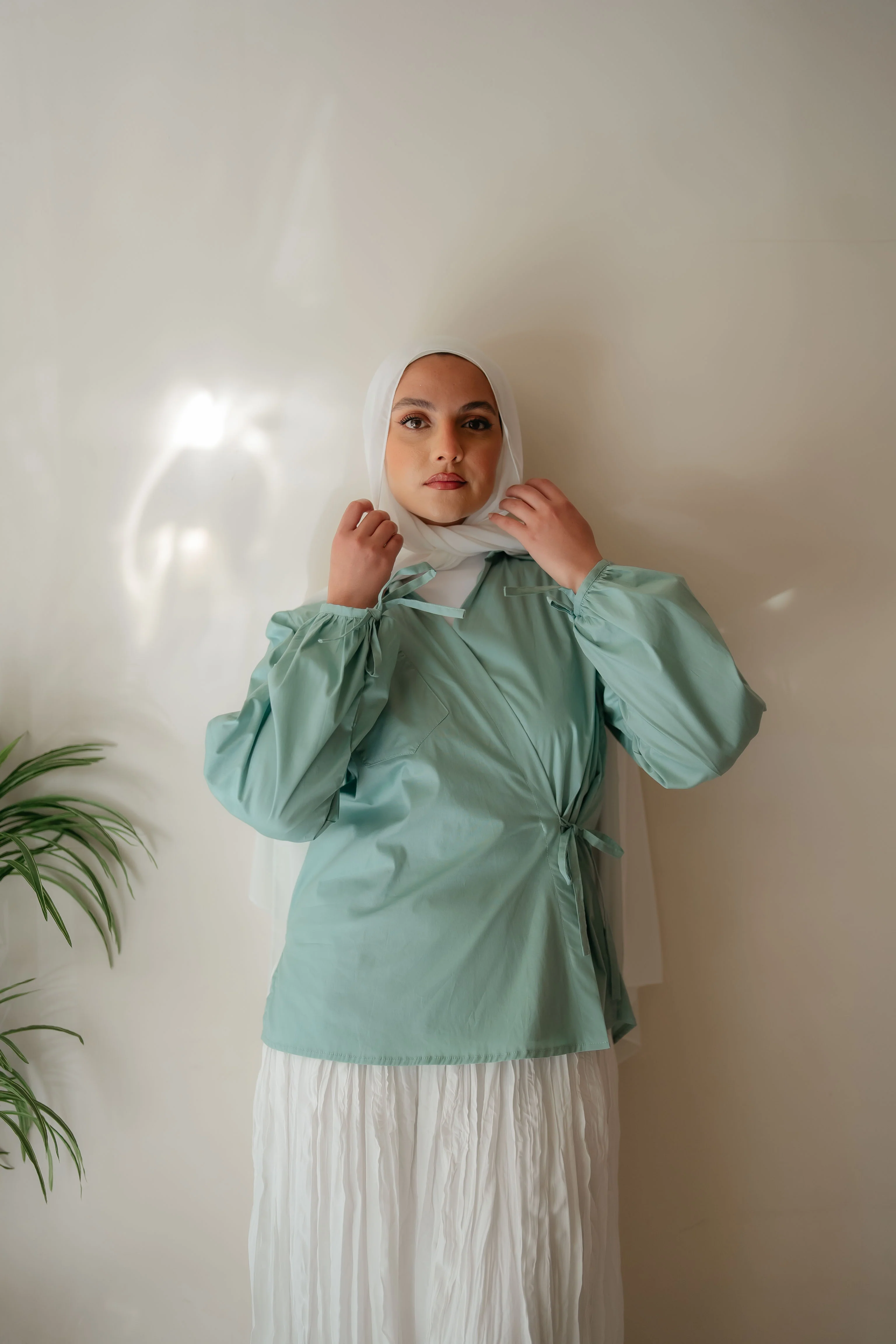 Cross Wrap Blouse - Image 4