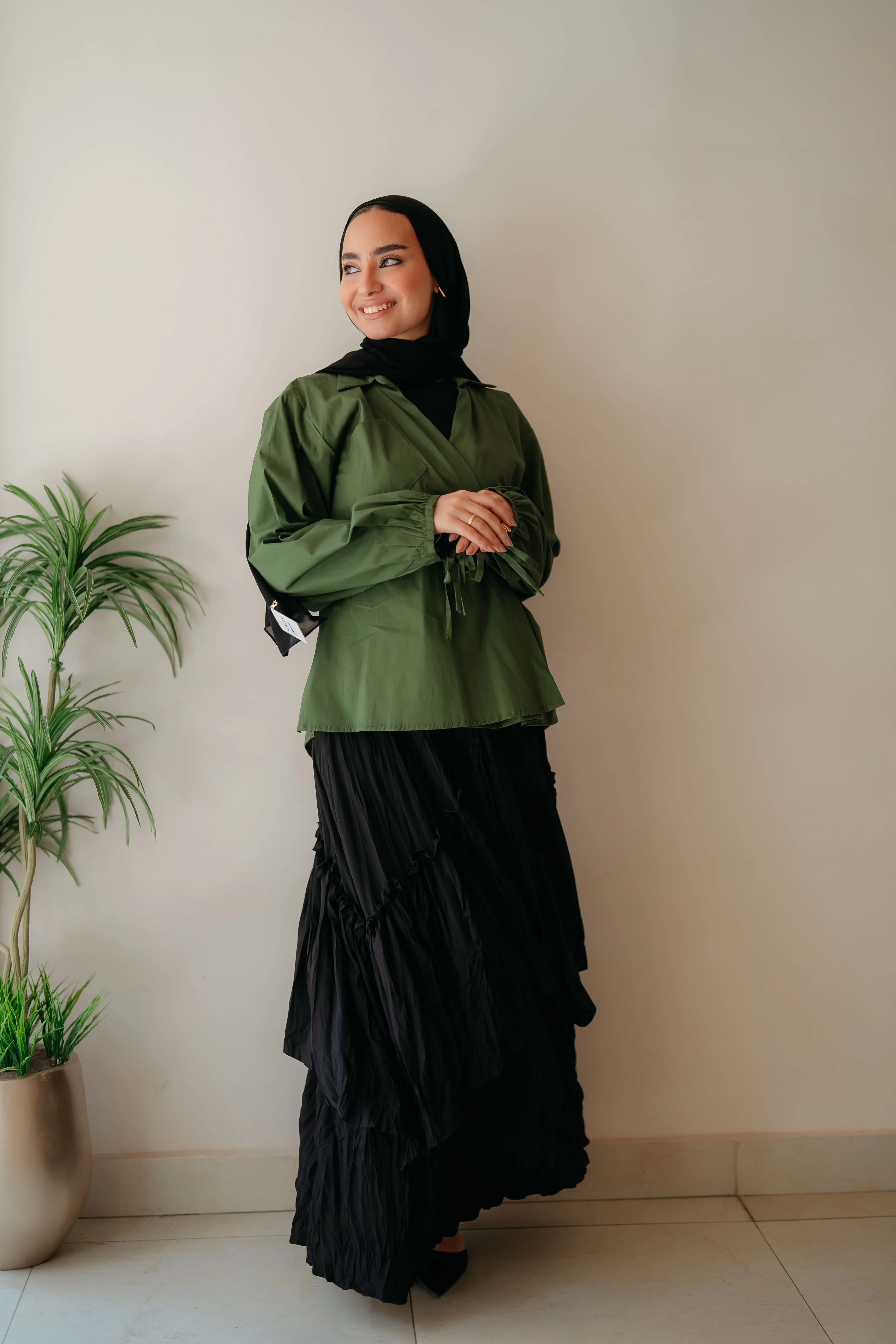 Cross Wrap Blouse - Image 5
