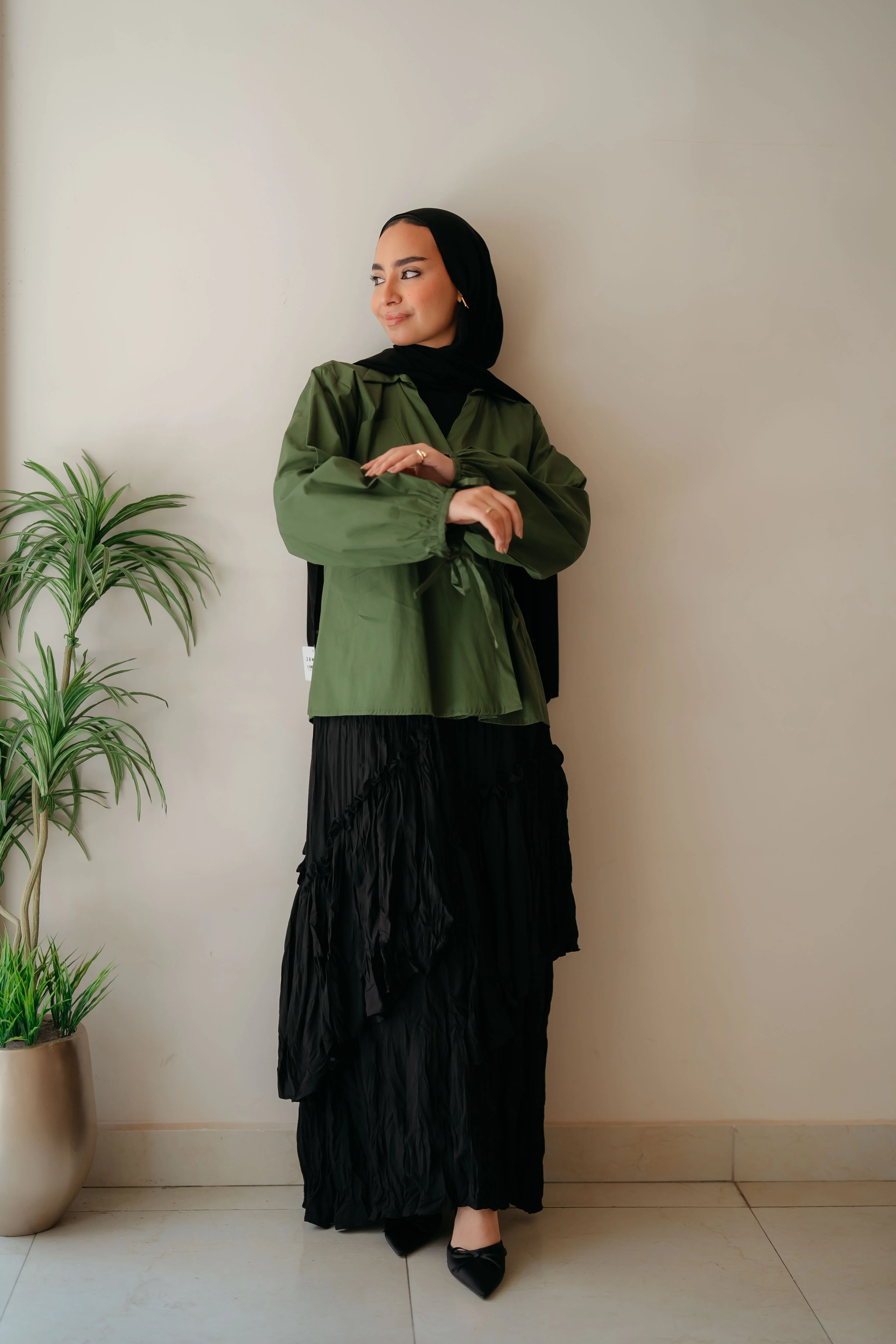 Cross Wrap Blouse - Image 6