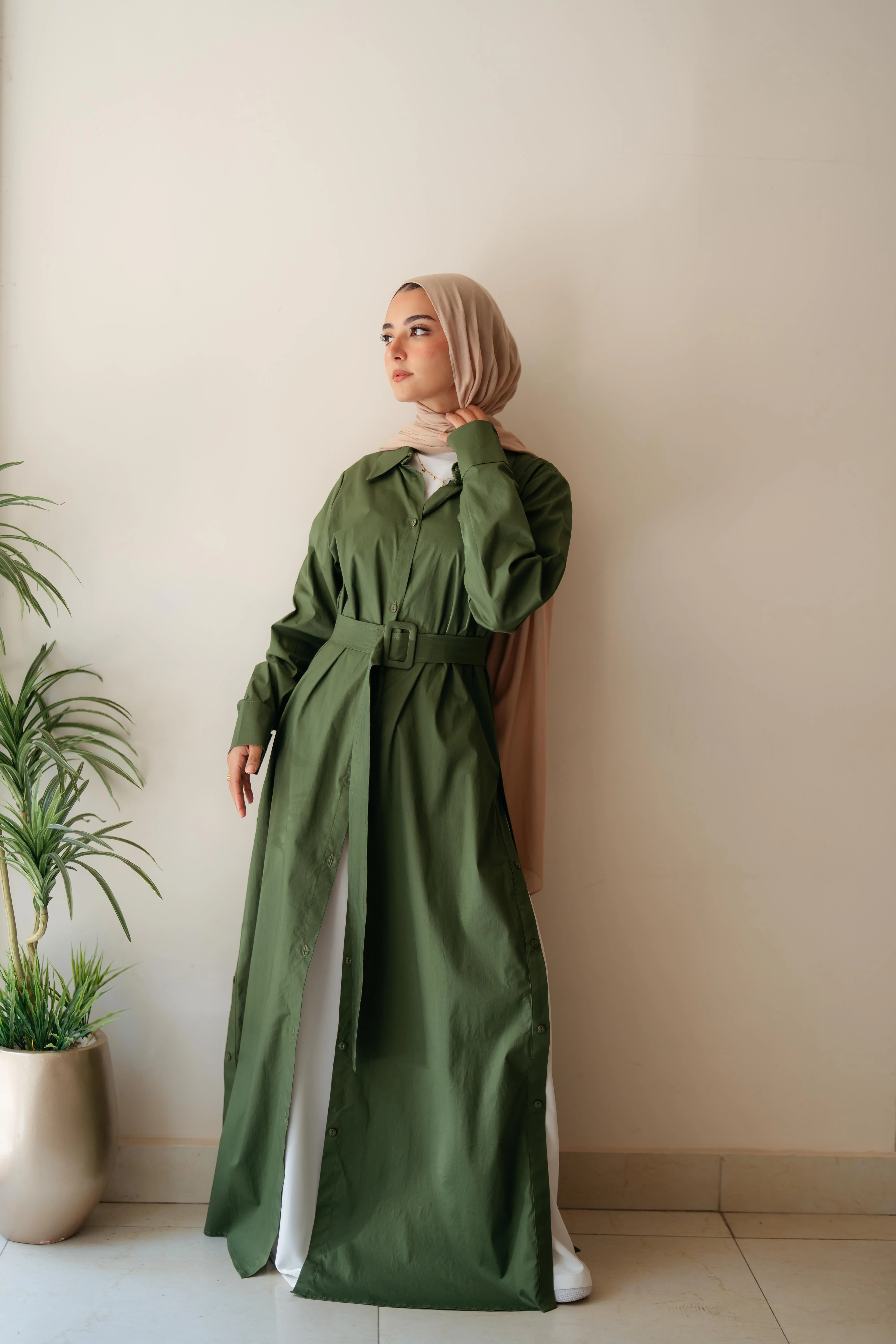 Double Side Buttons Dress - Image 7