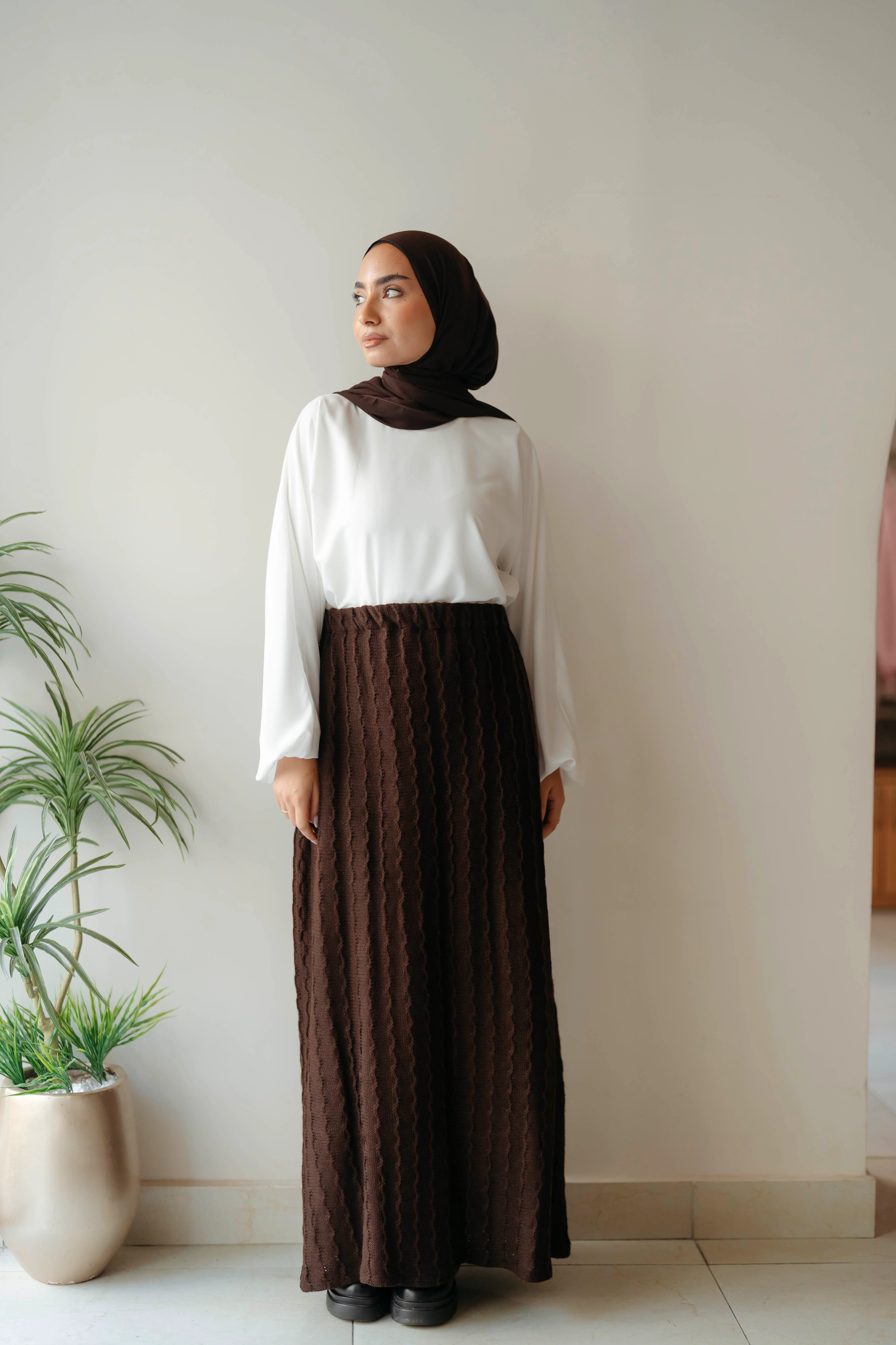 Flare Knit Skirt - Image 2