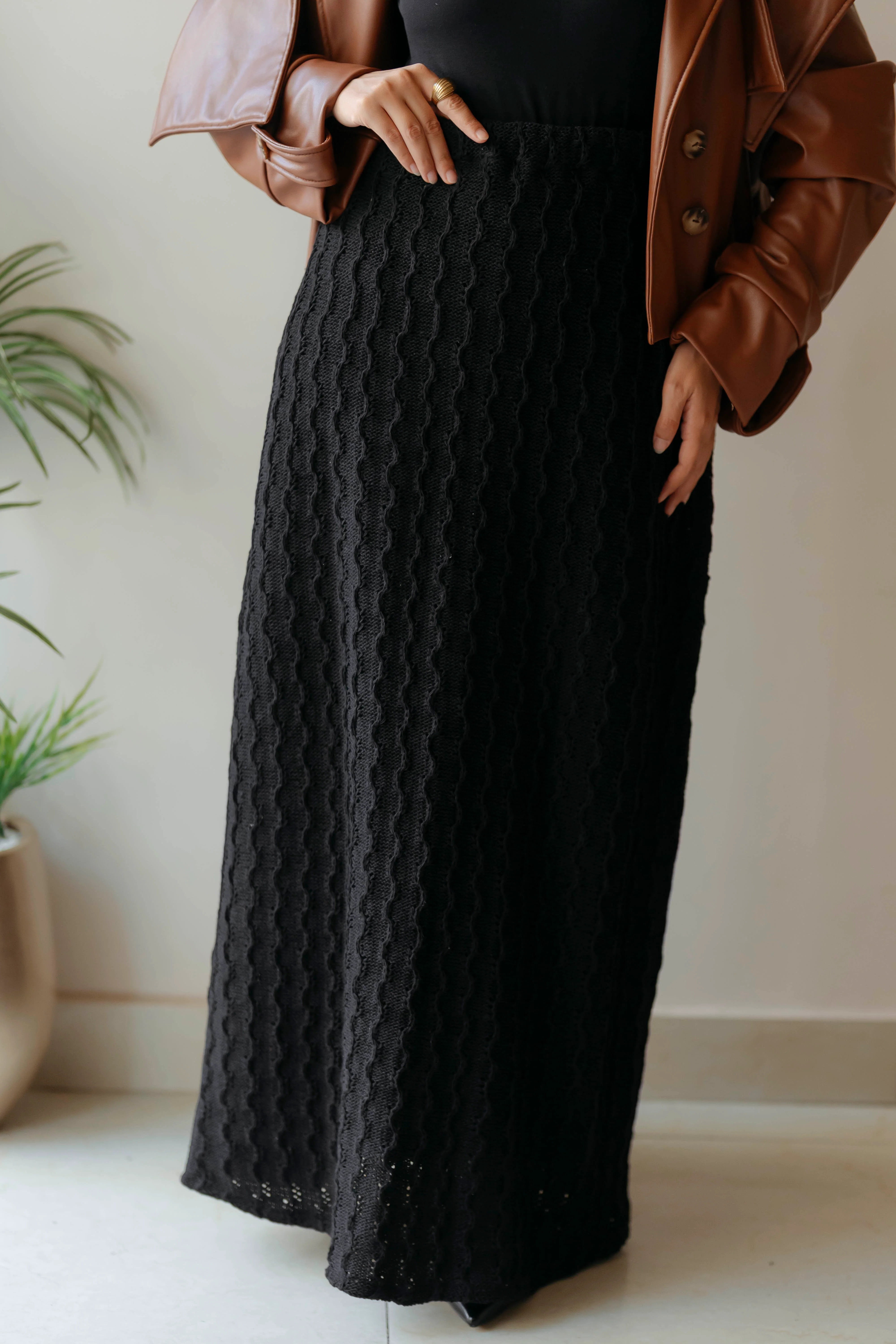 Flare Knit Skirt - Image 3