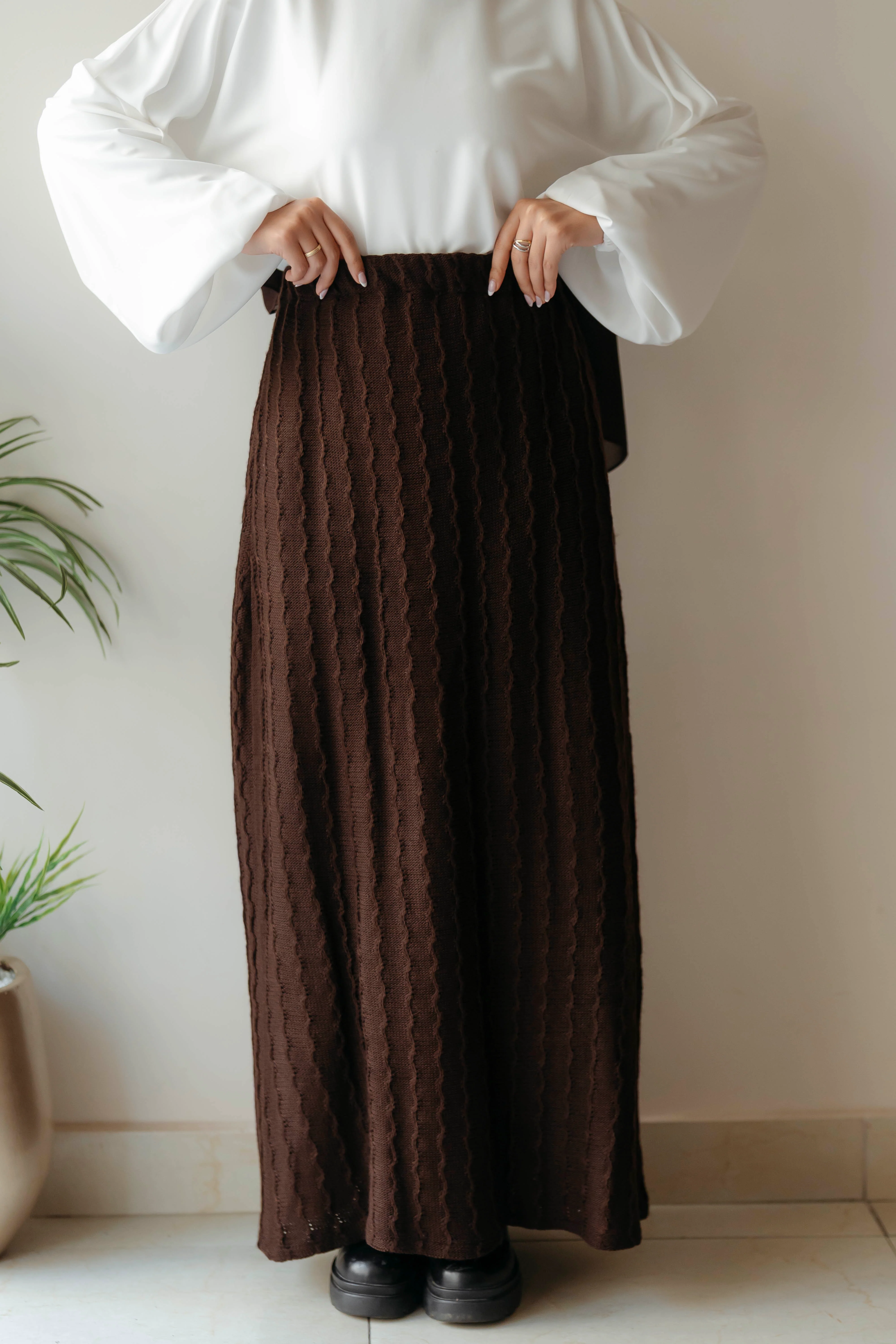 Flare Knit Skirt - Image 4