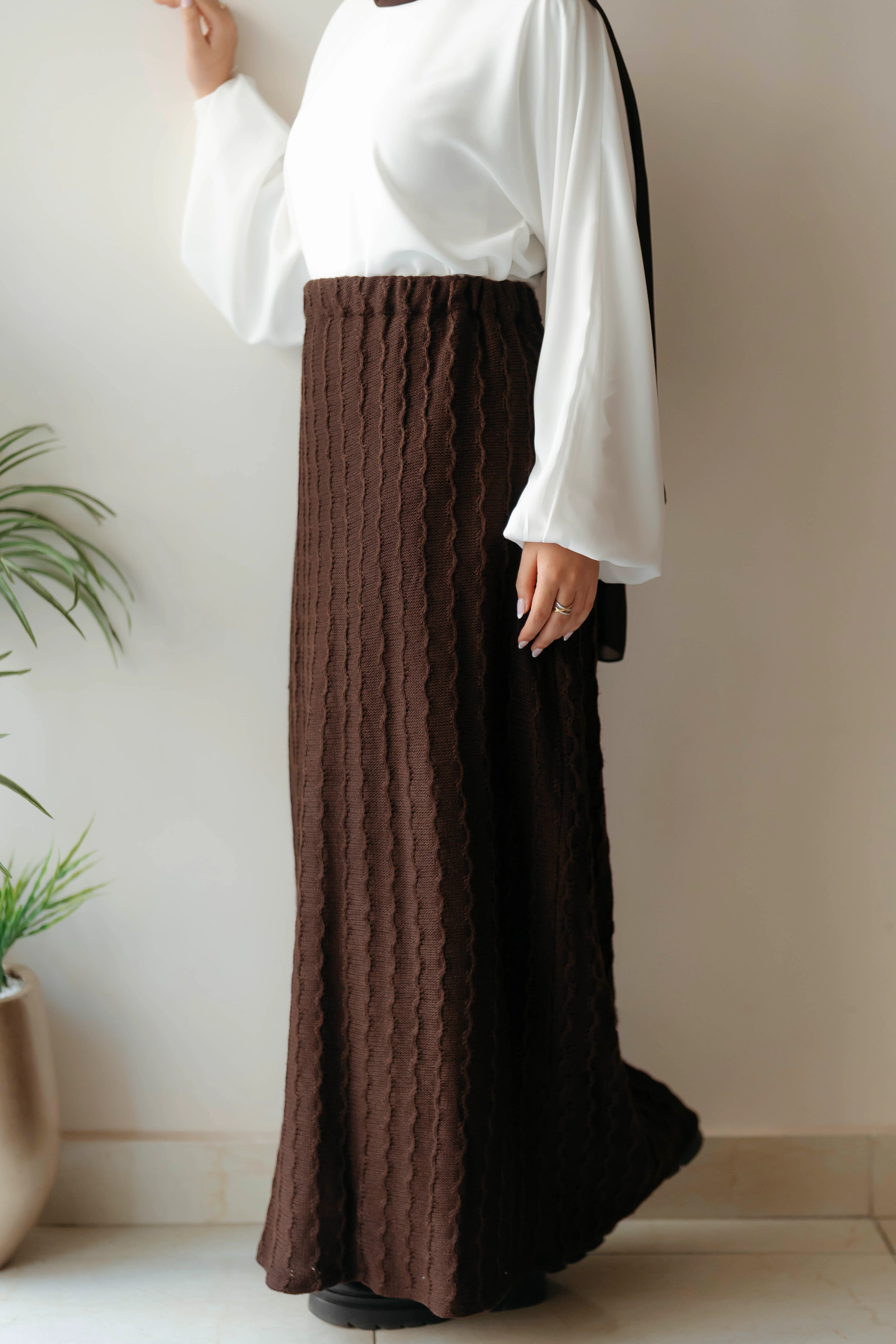 Flare Knit Skirt - Image 6