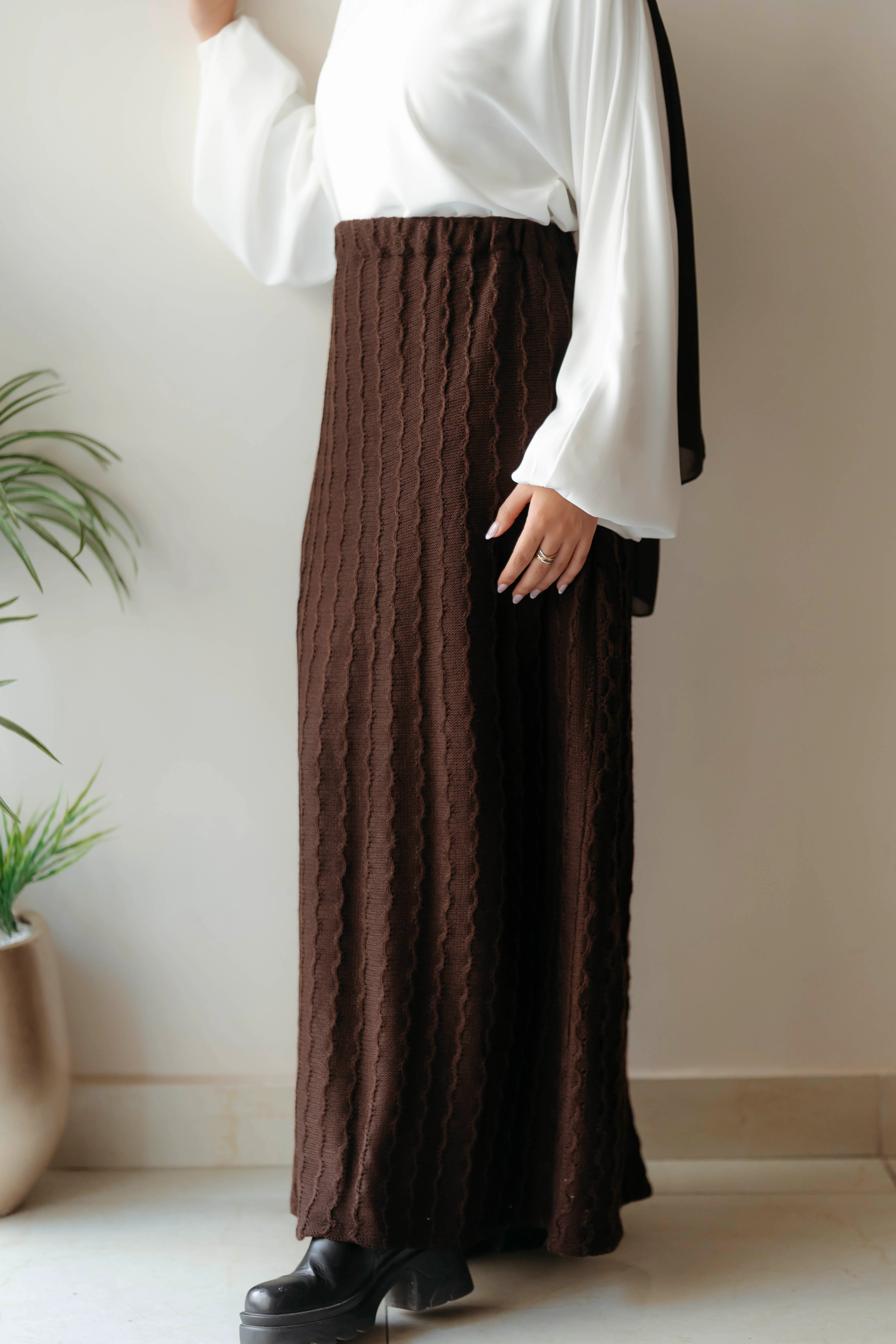 Flare Knit Skirt - Image 7