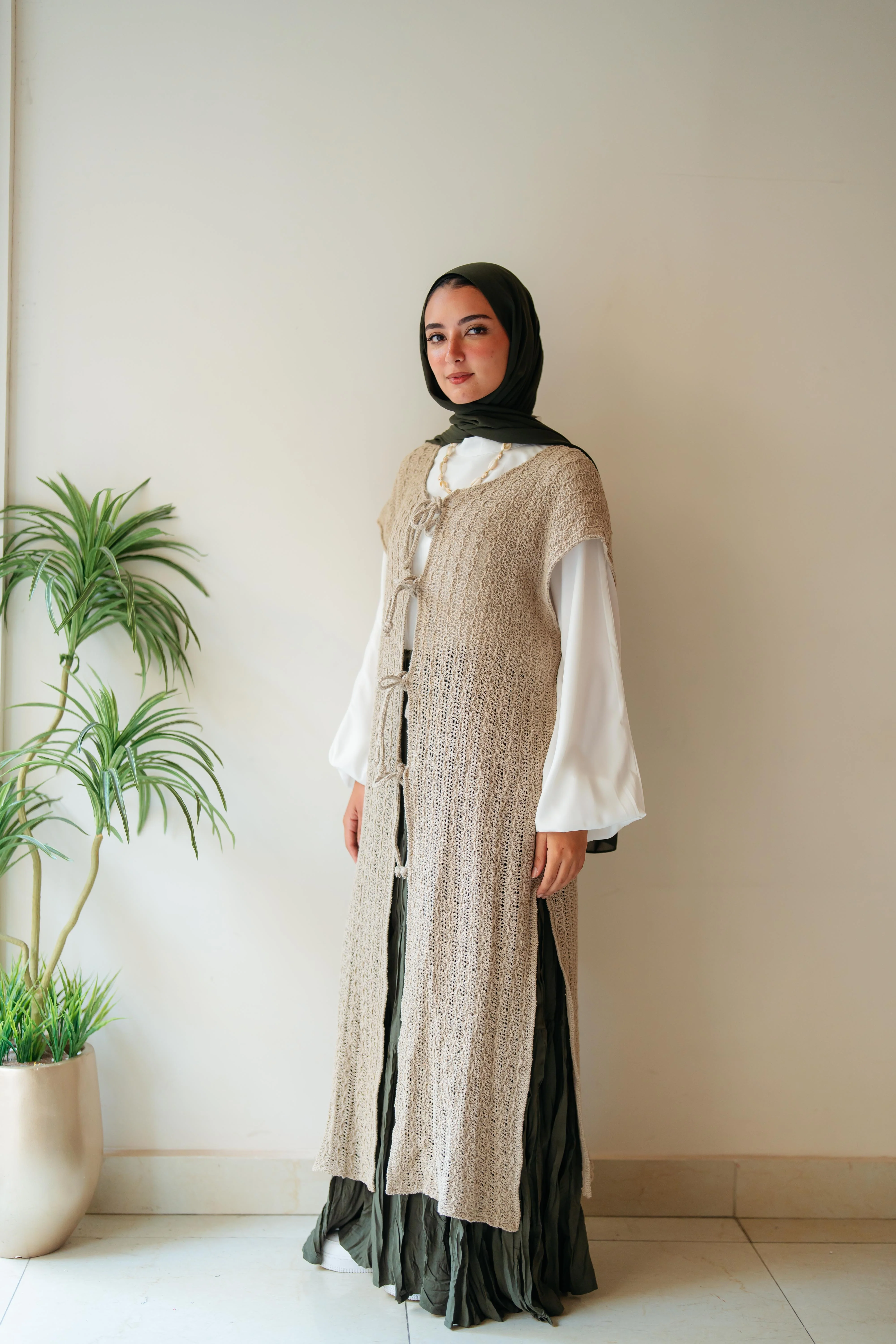 Maxi summer knitted vest - Image 3
