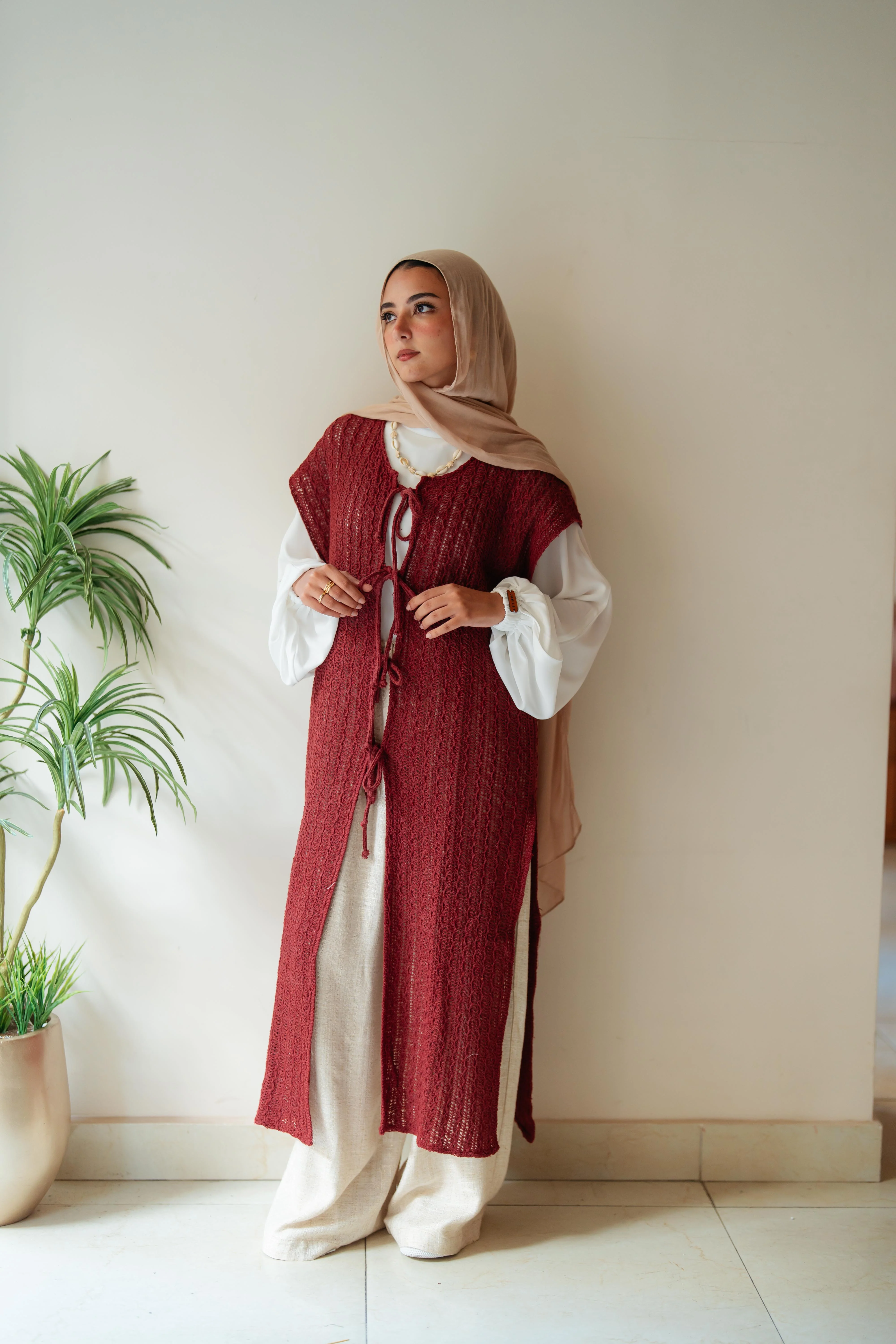 Maxi summer knitted vest - Image 4