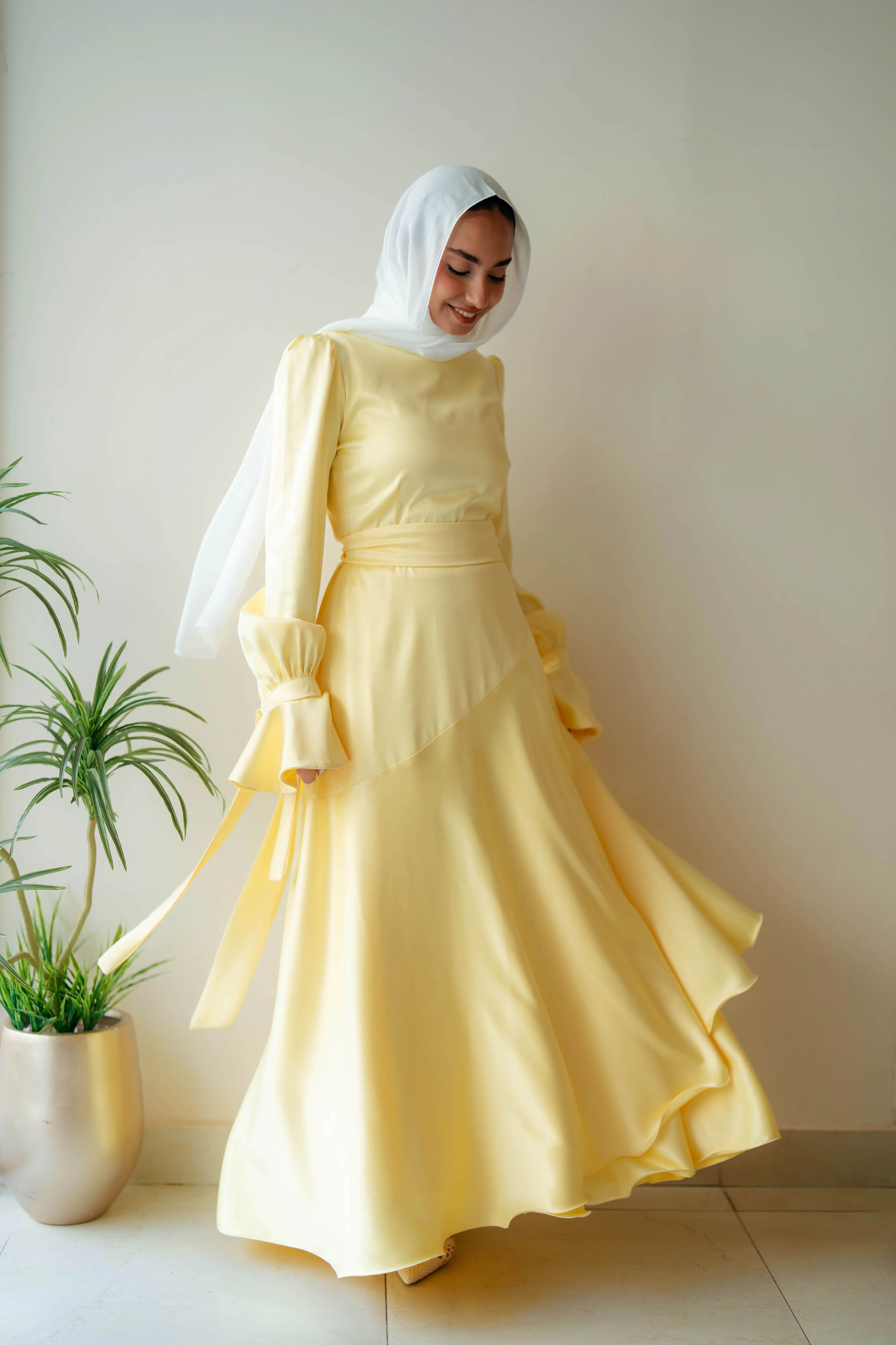 Misk Satin Dress - Image 10