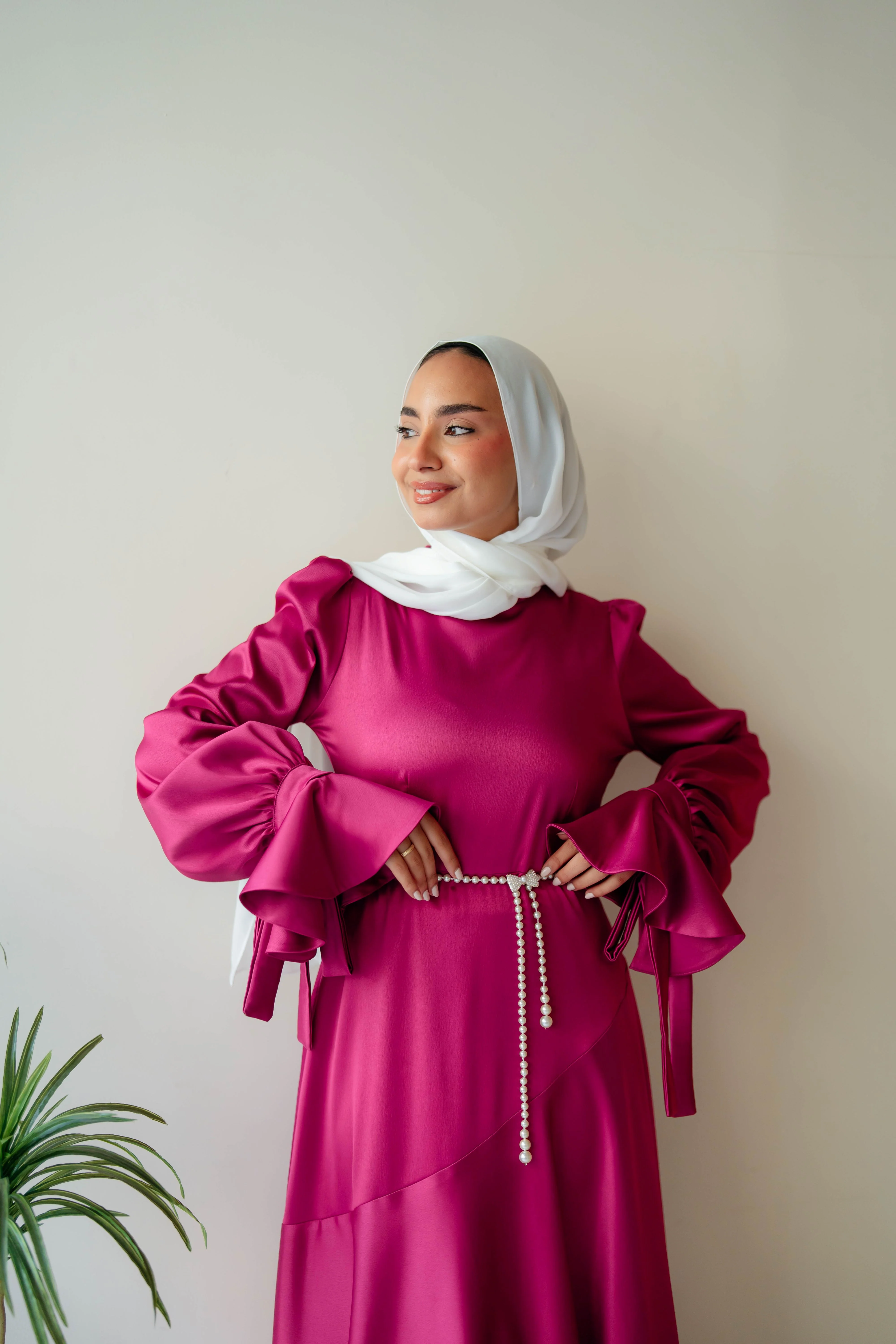 Misk Satin Dress - Image 14