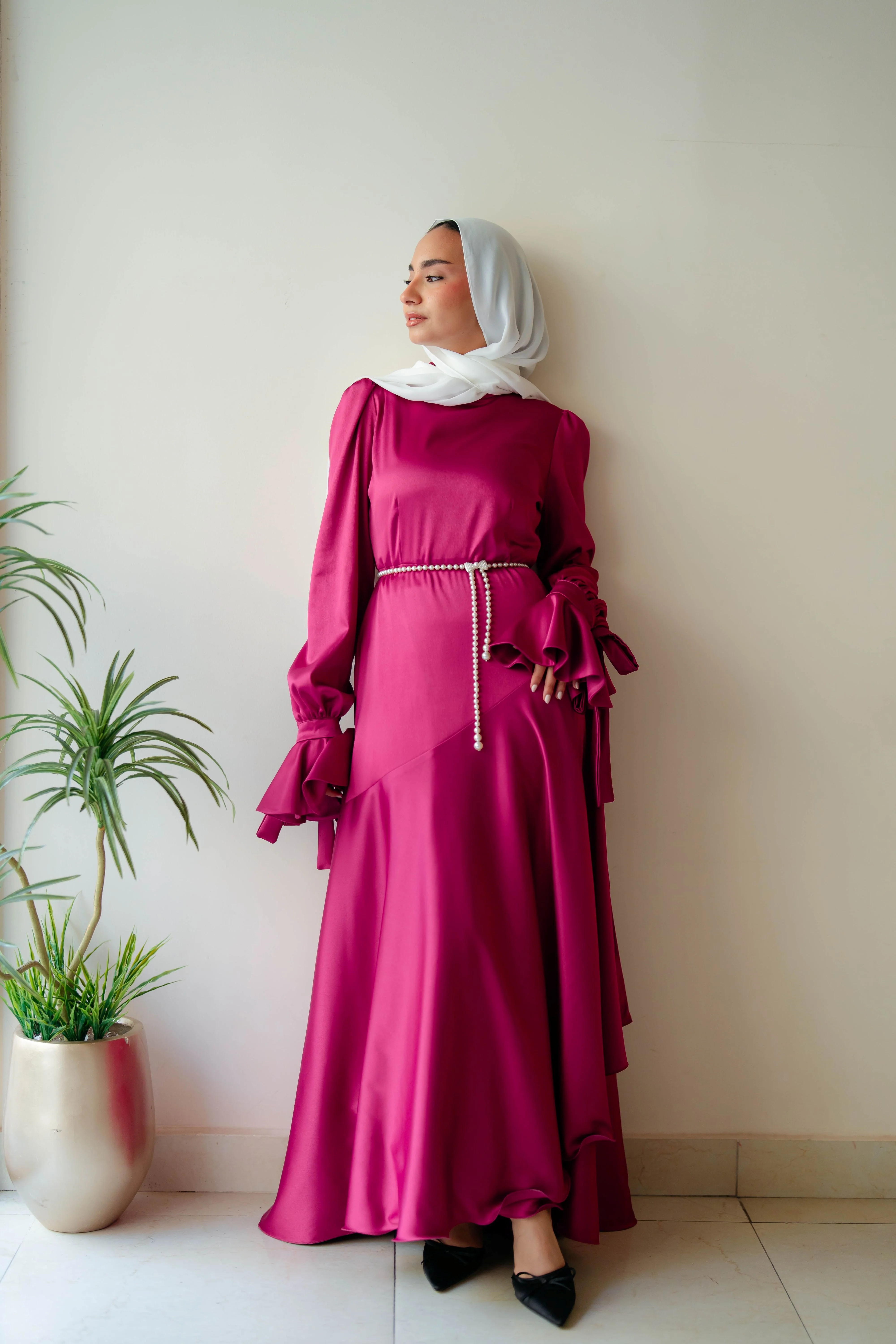 Misk Satin Dress - Image 3