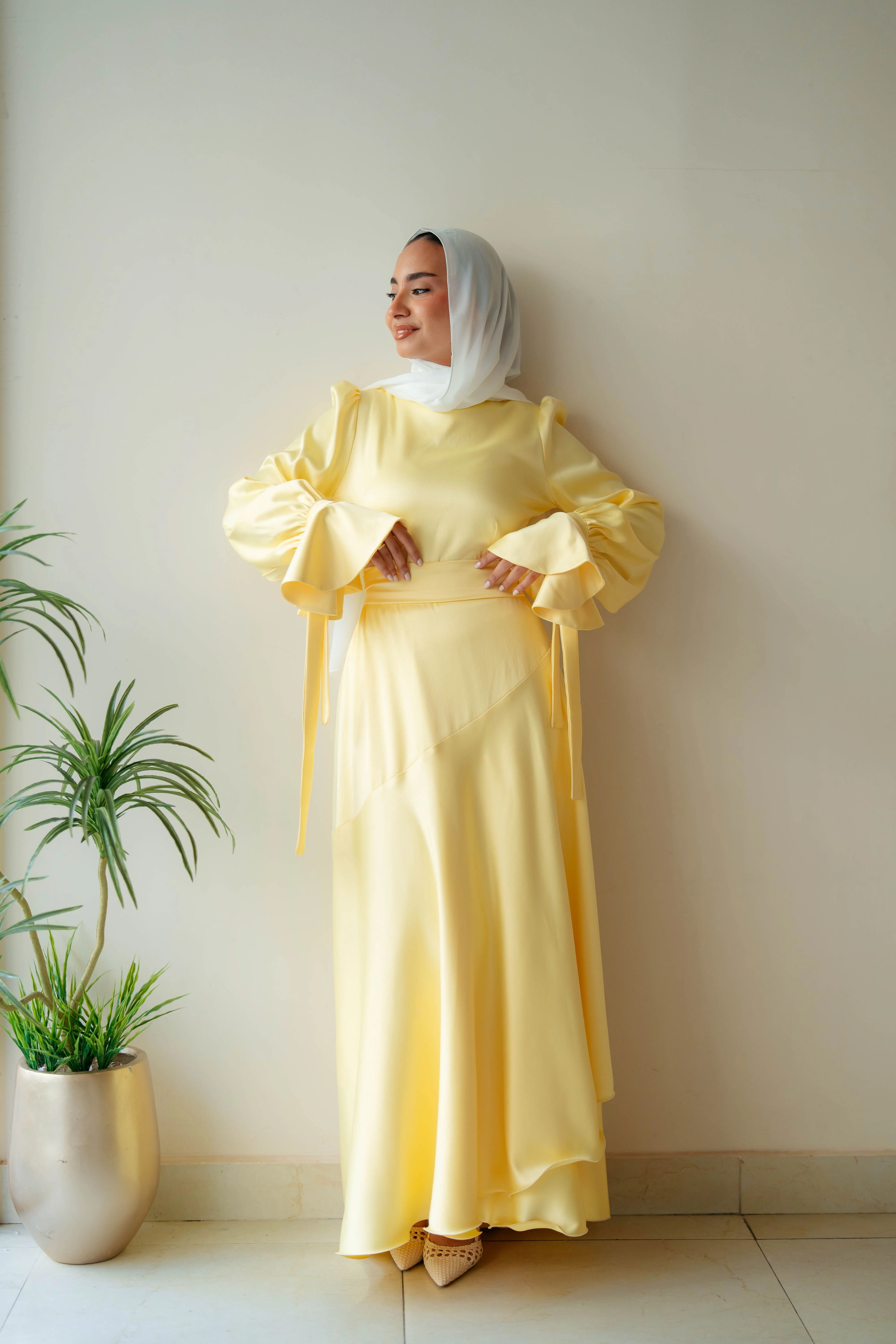 Misk Satin Dress - Image 9