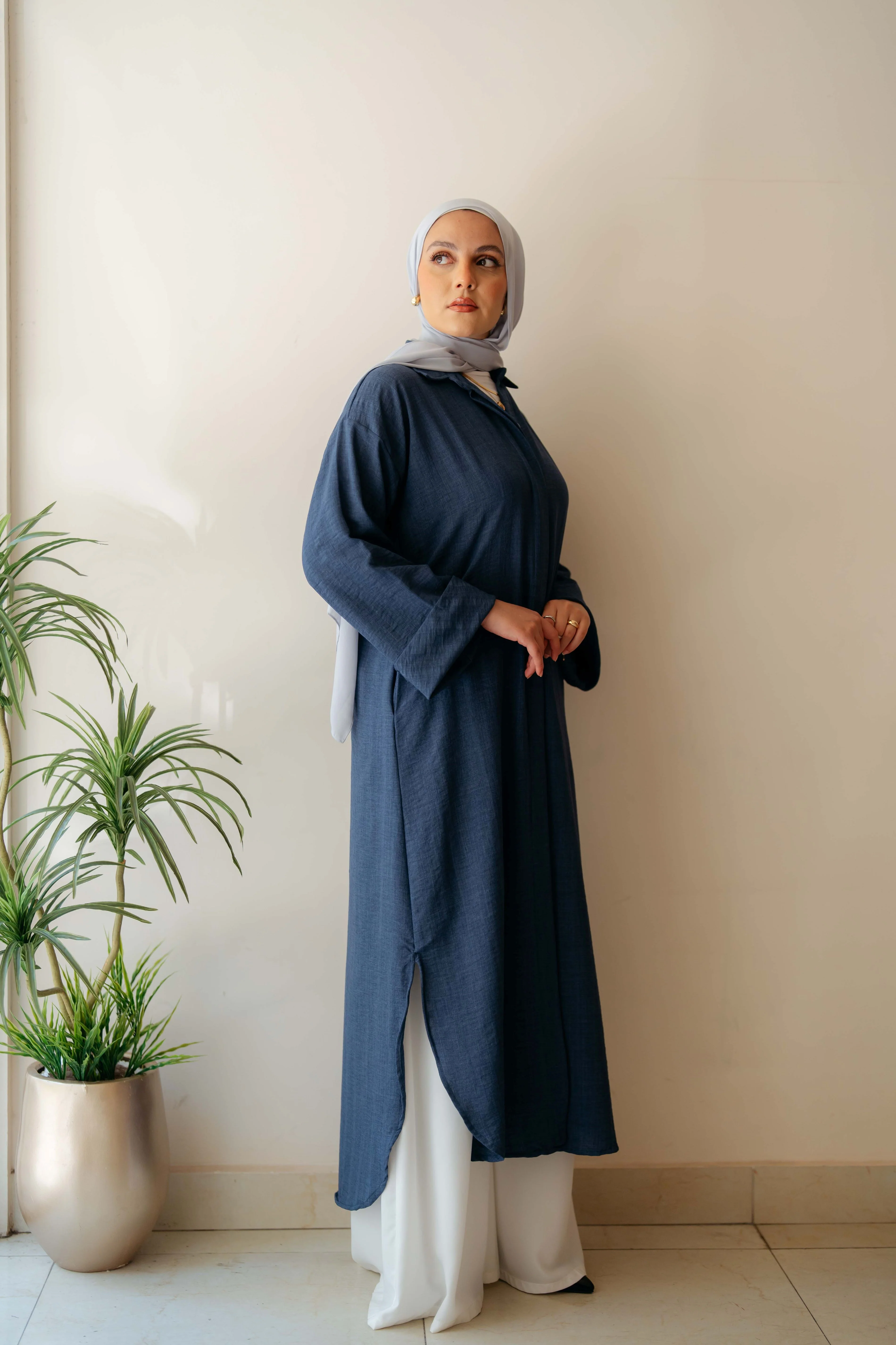 Plain Shirt Dress - Image 10