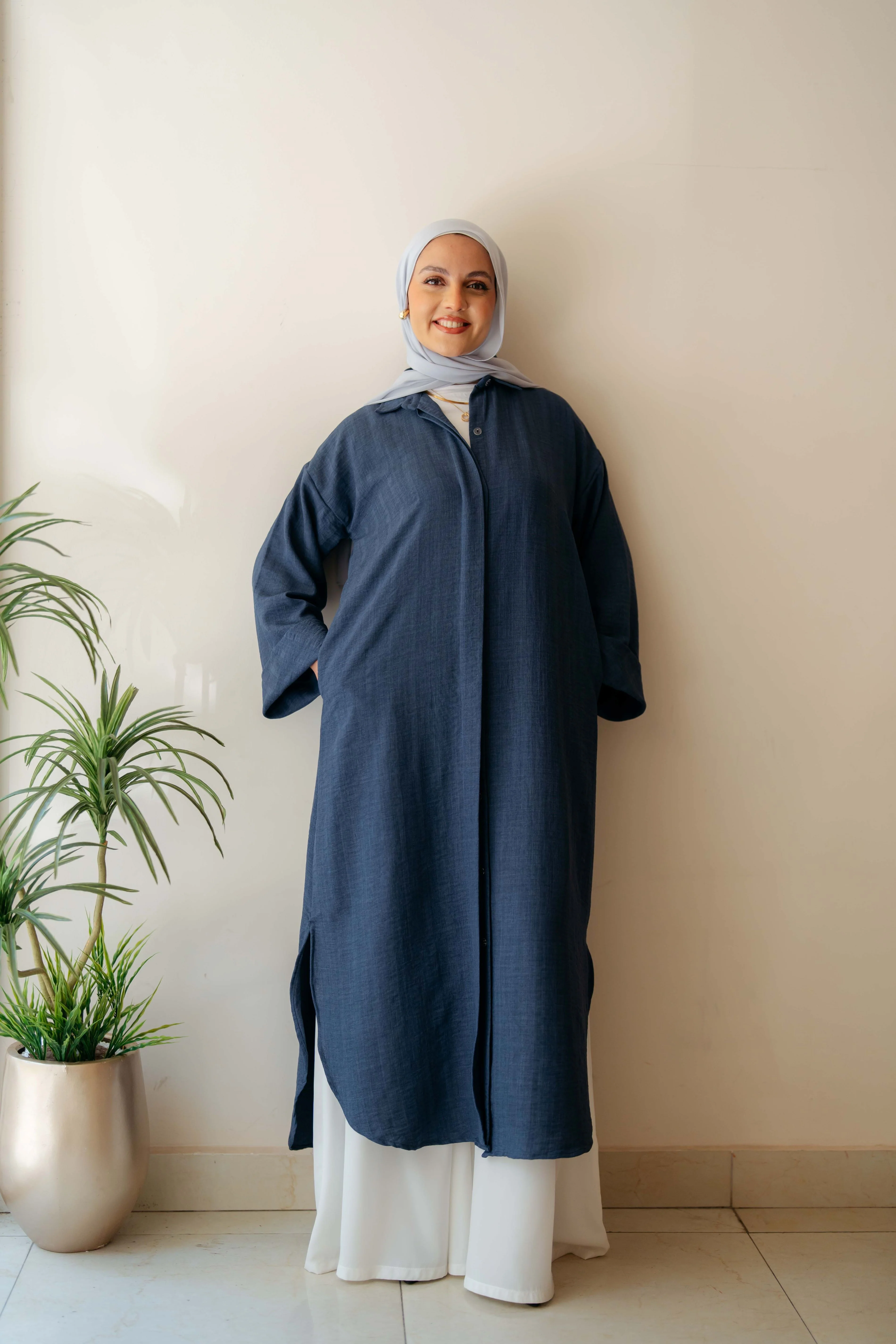 Plain Shirt Dress - Image 11
