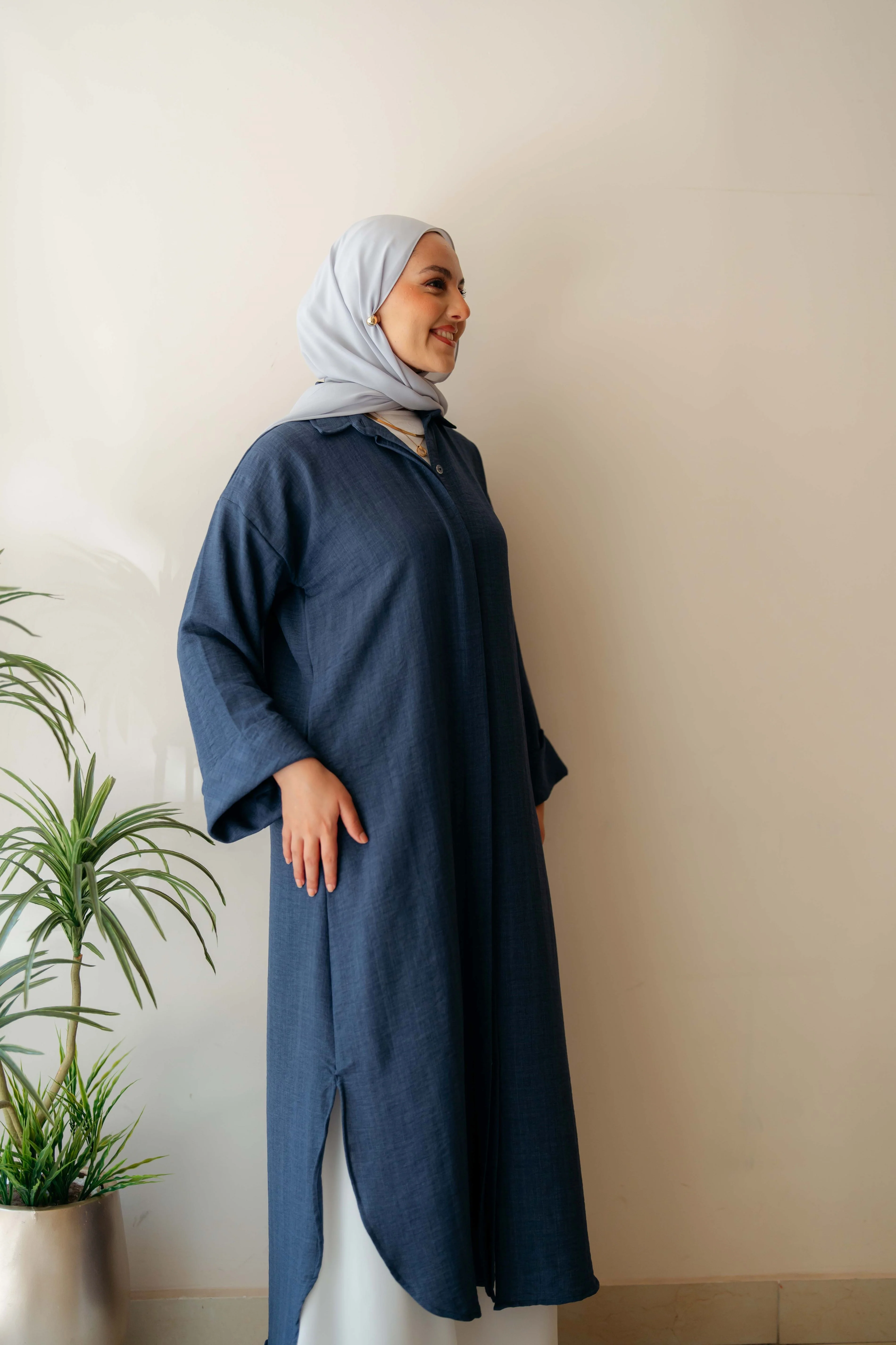 Plain Shirt Dress - Image 12