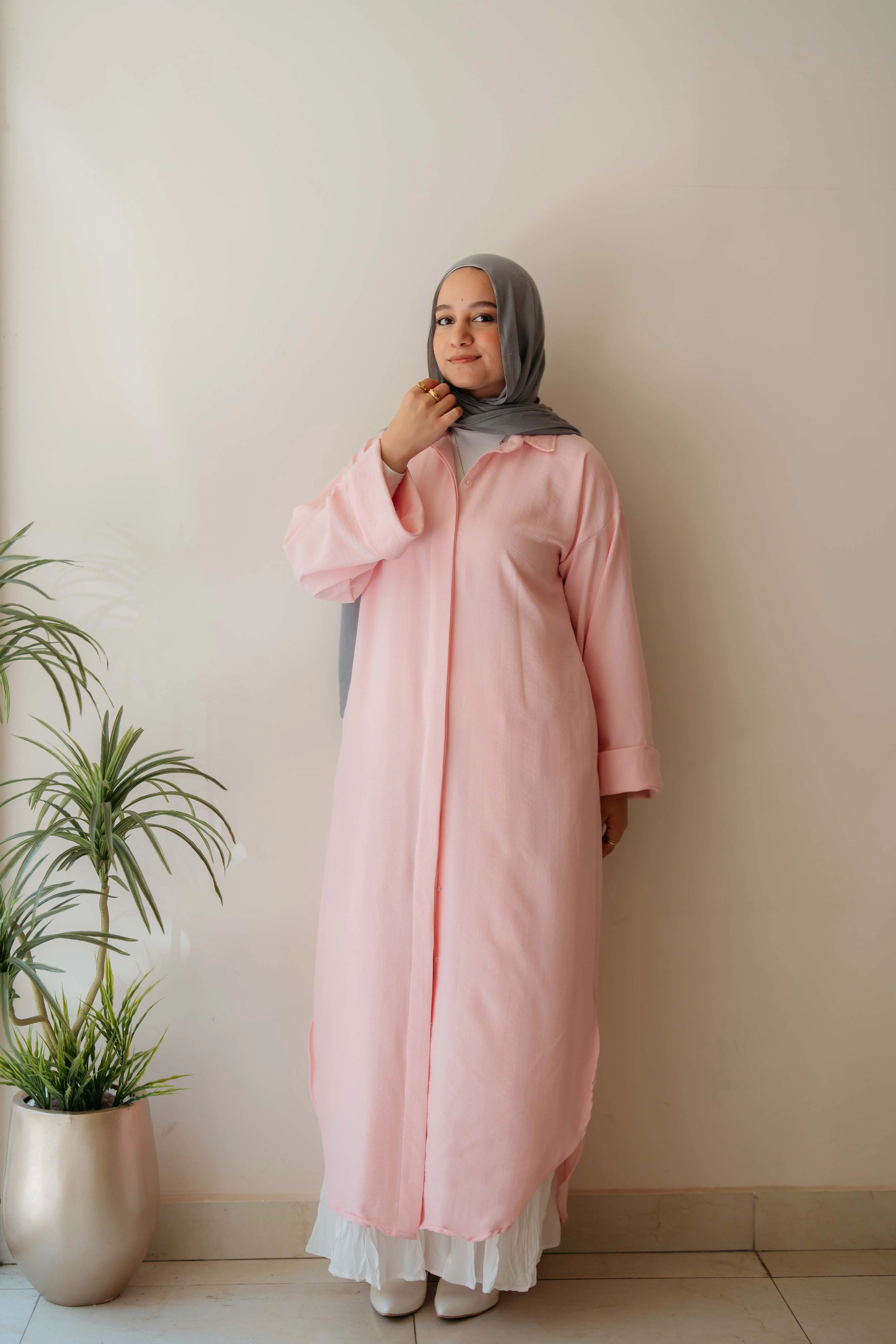 Plain Shirt Dress - Image 14