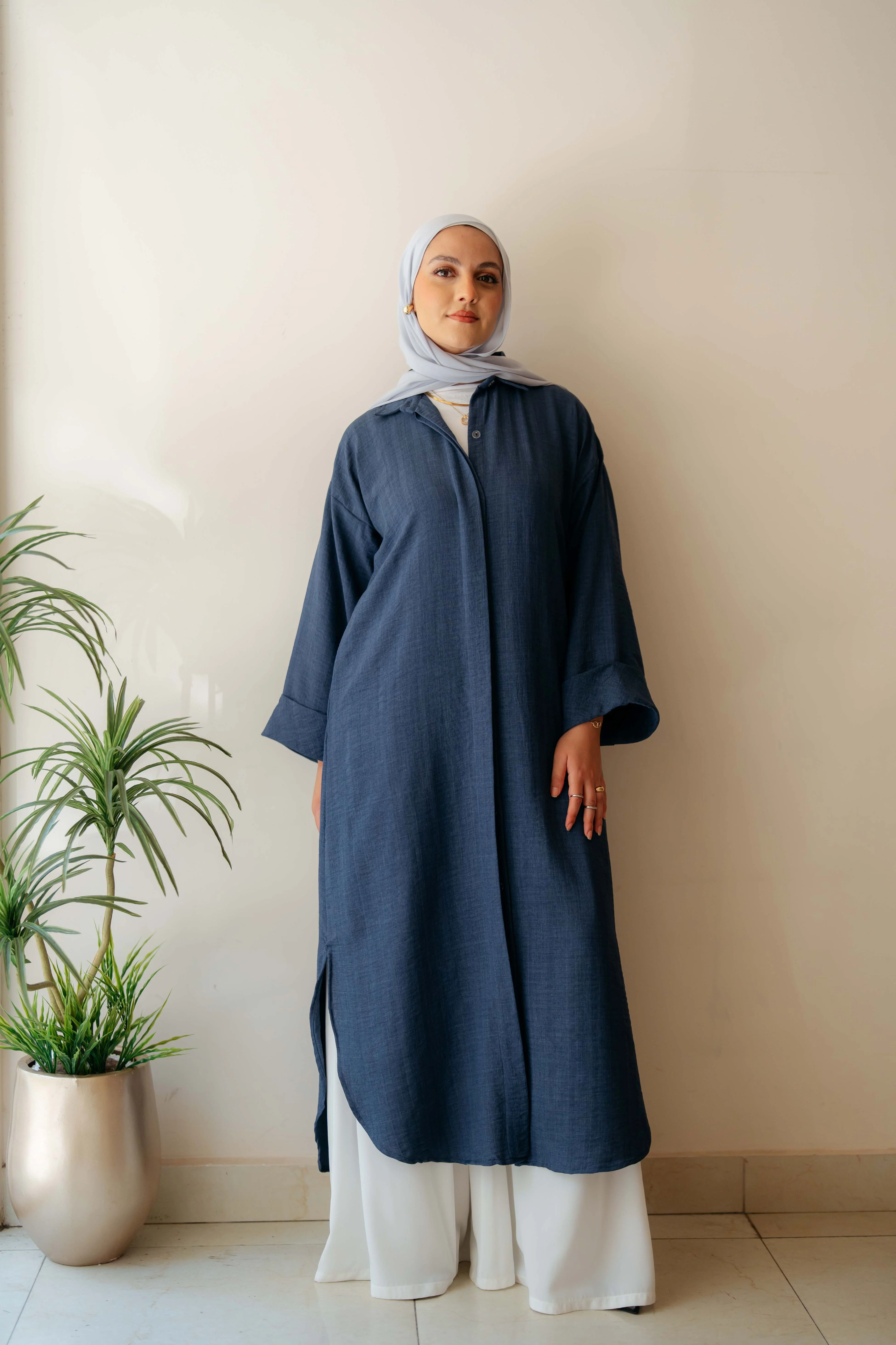Plain Shirt Dress - Image 9
