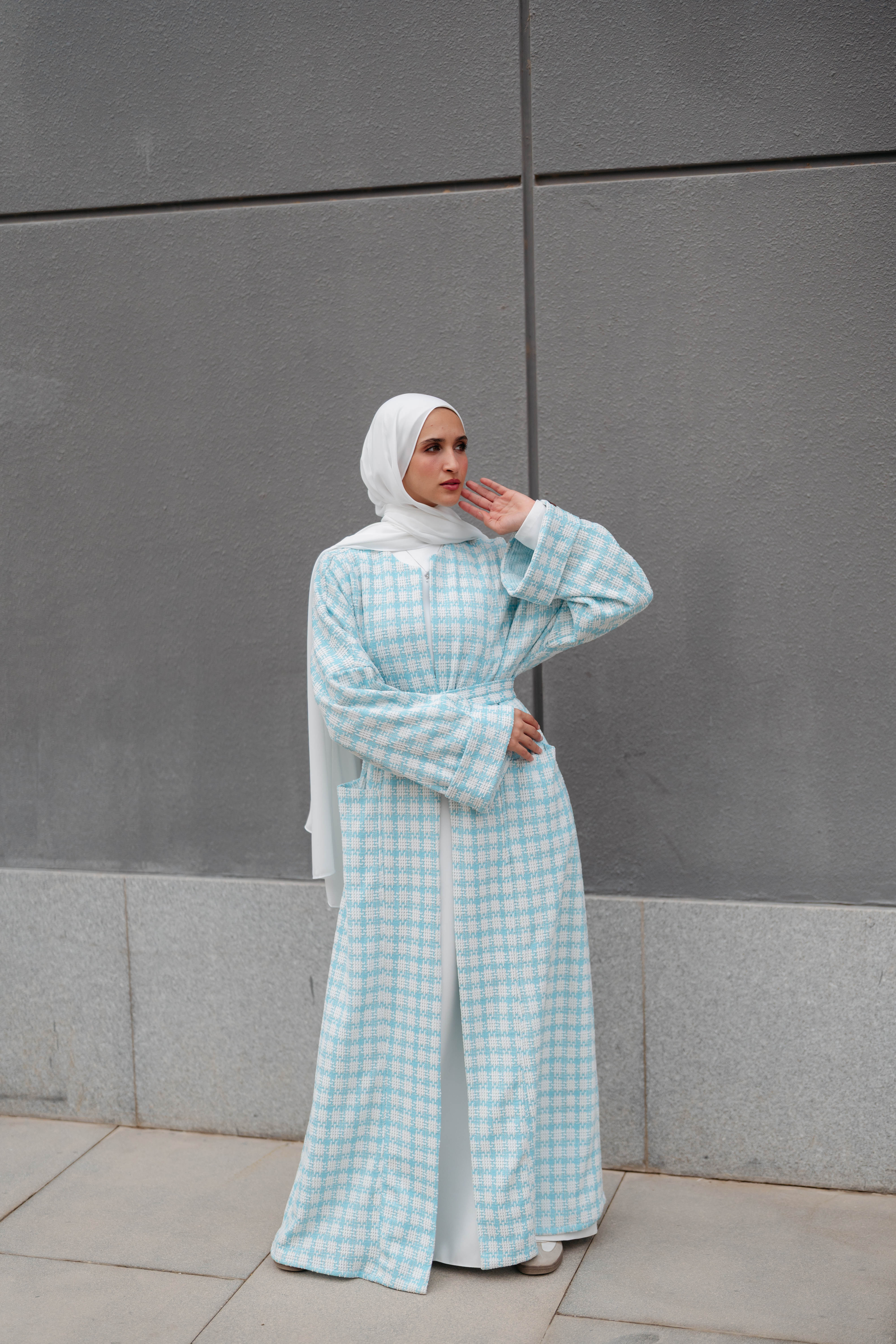 Soft Check Kimono - Image 11