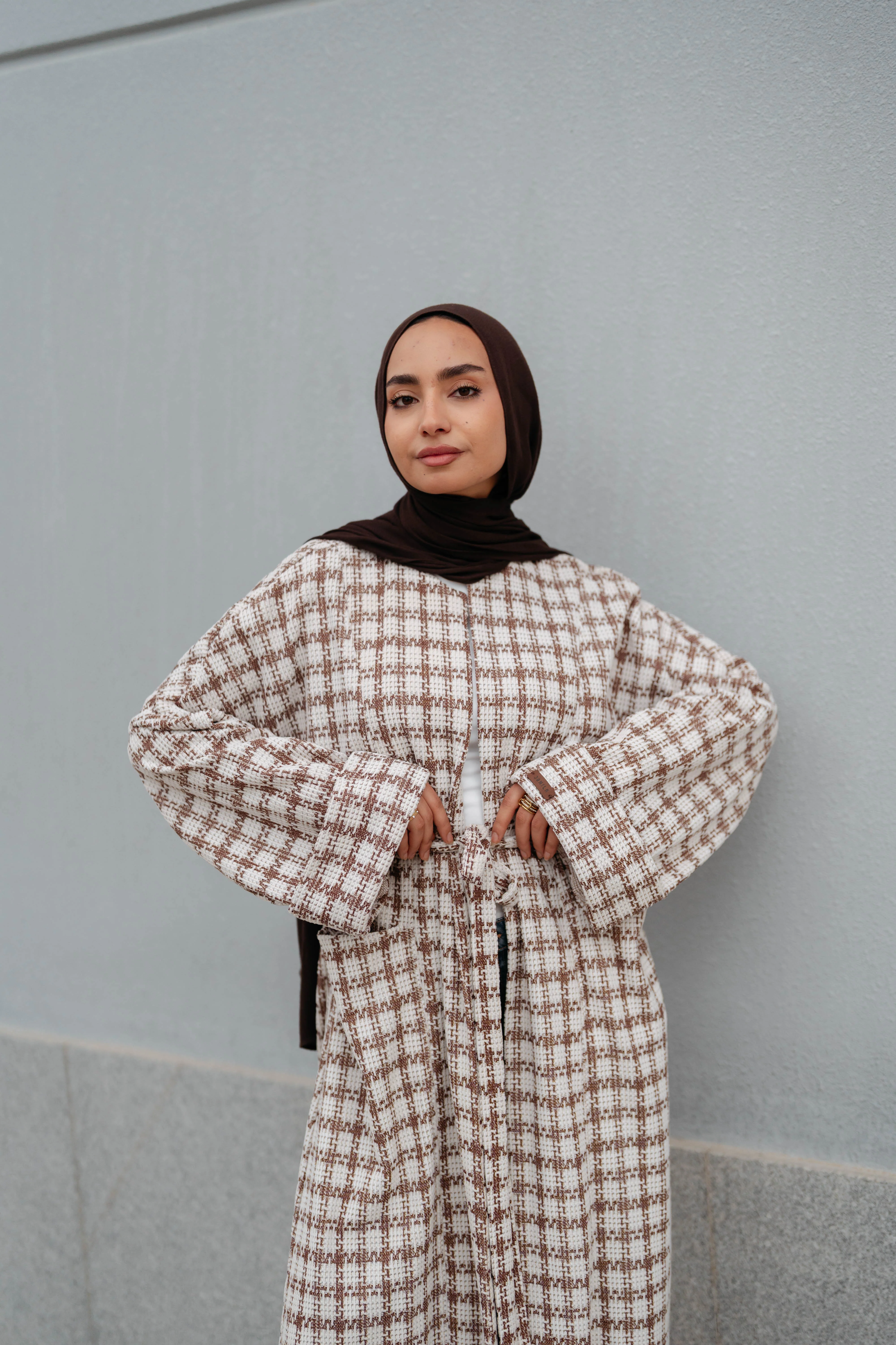 Soft Check Kimono - Image 12