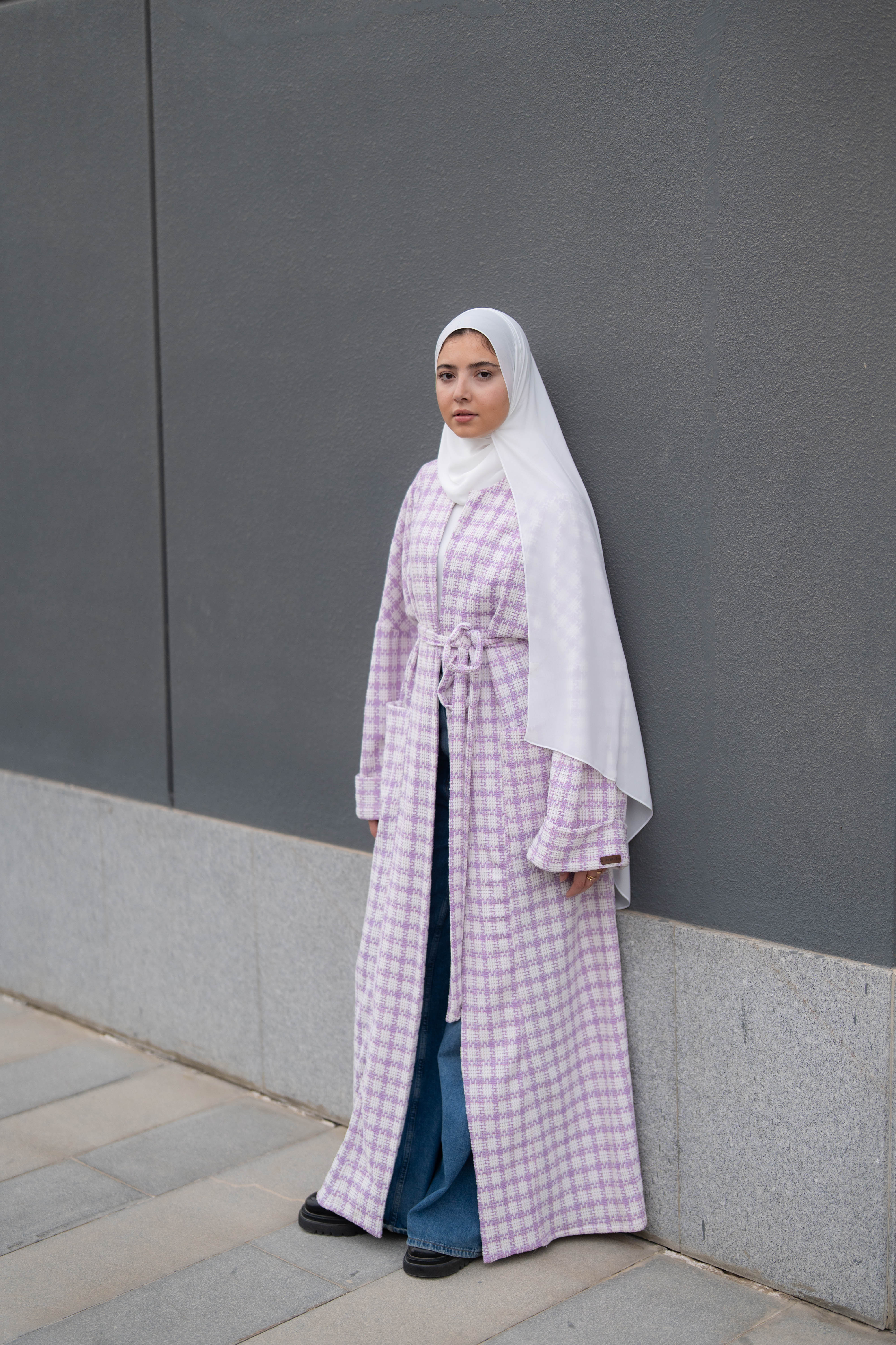 Soft Check Kimono - Image 13