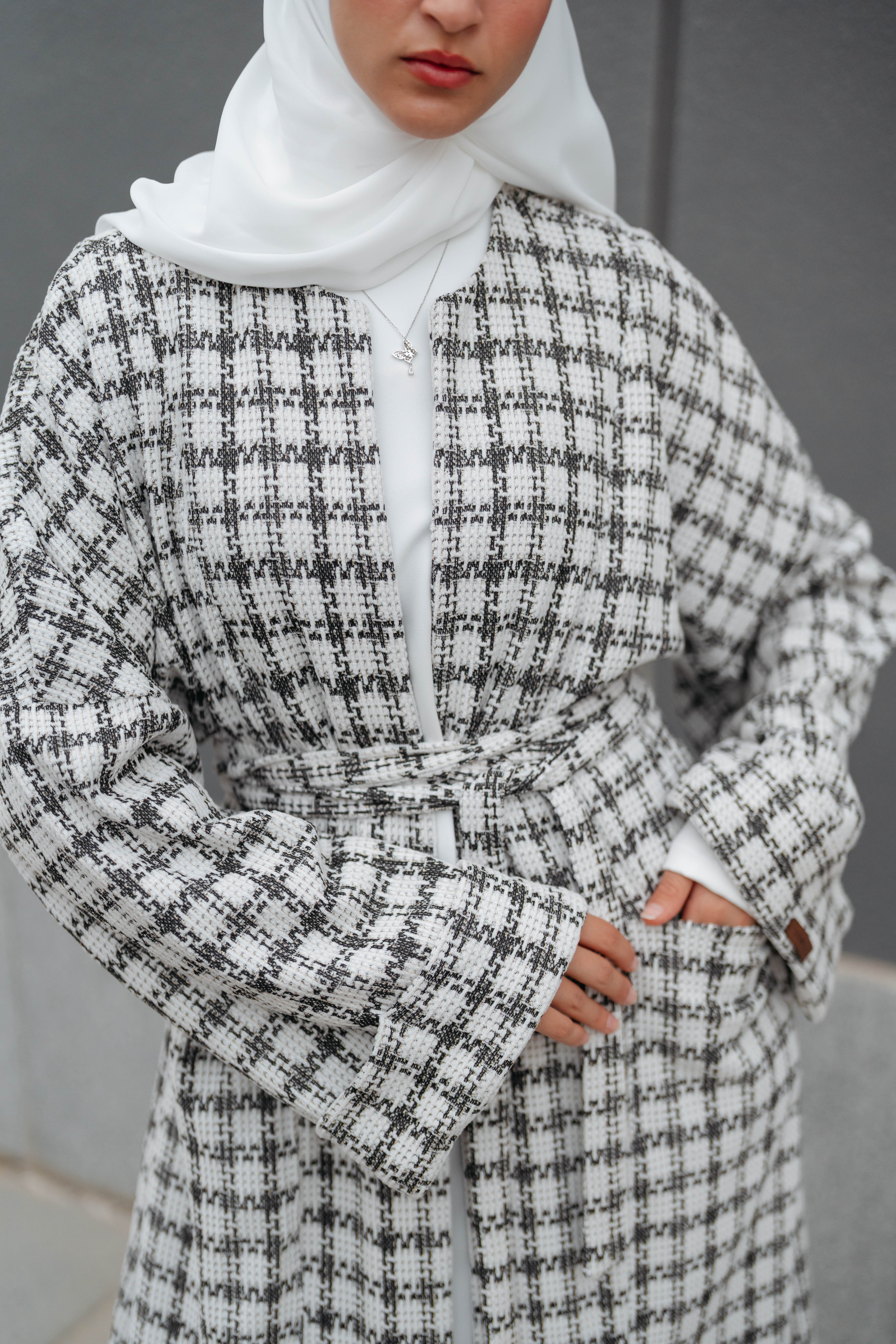 Soft Check Kimono - Image 14