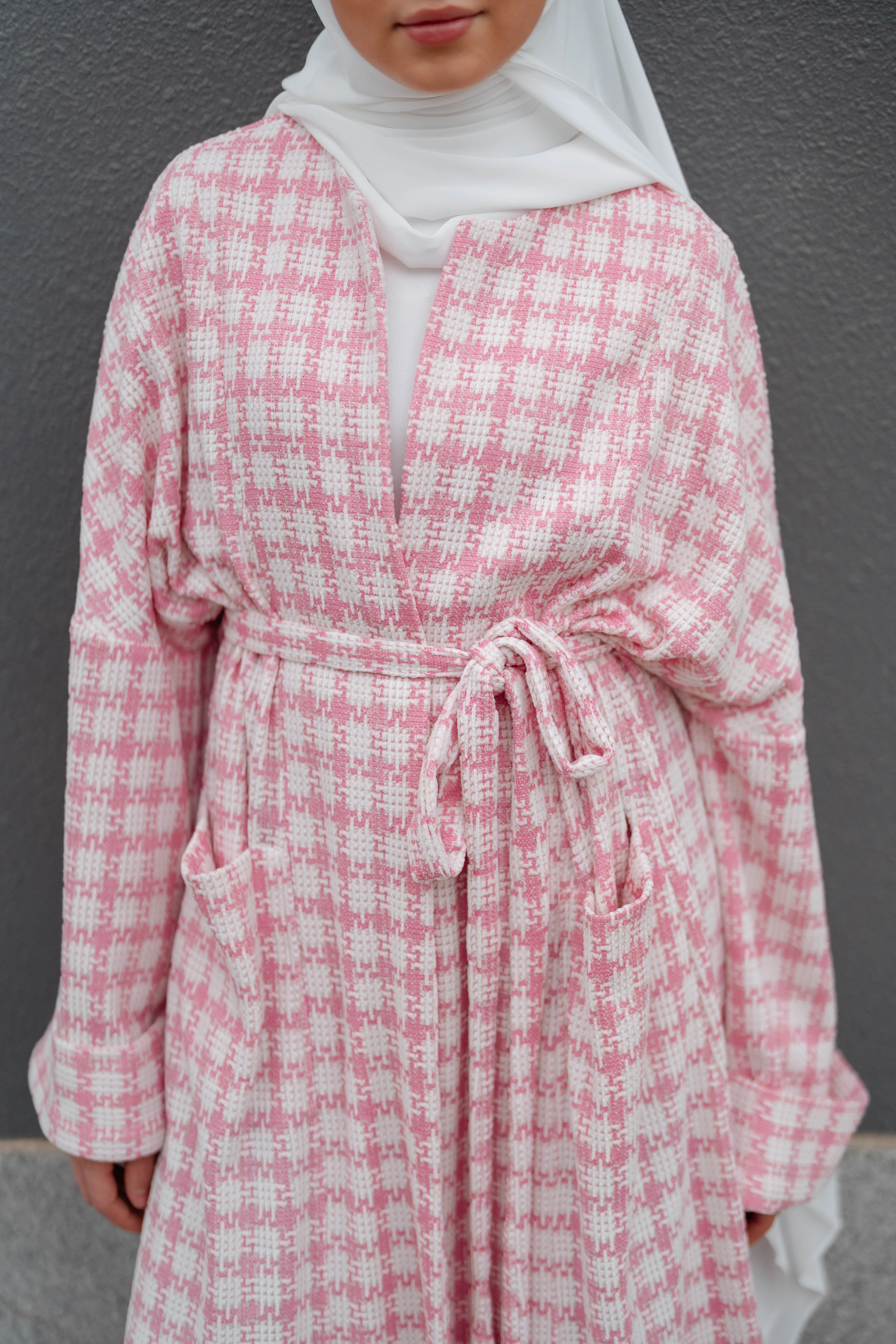 Soft Check Kimono - Image 16