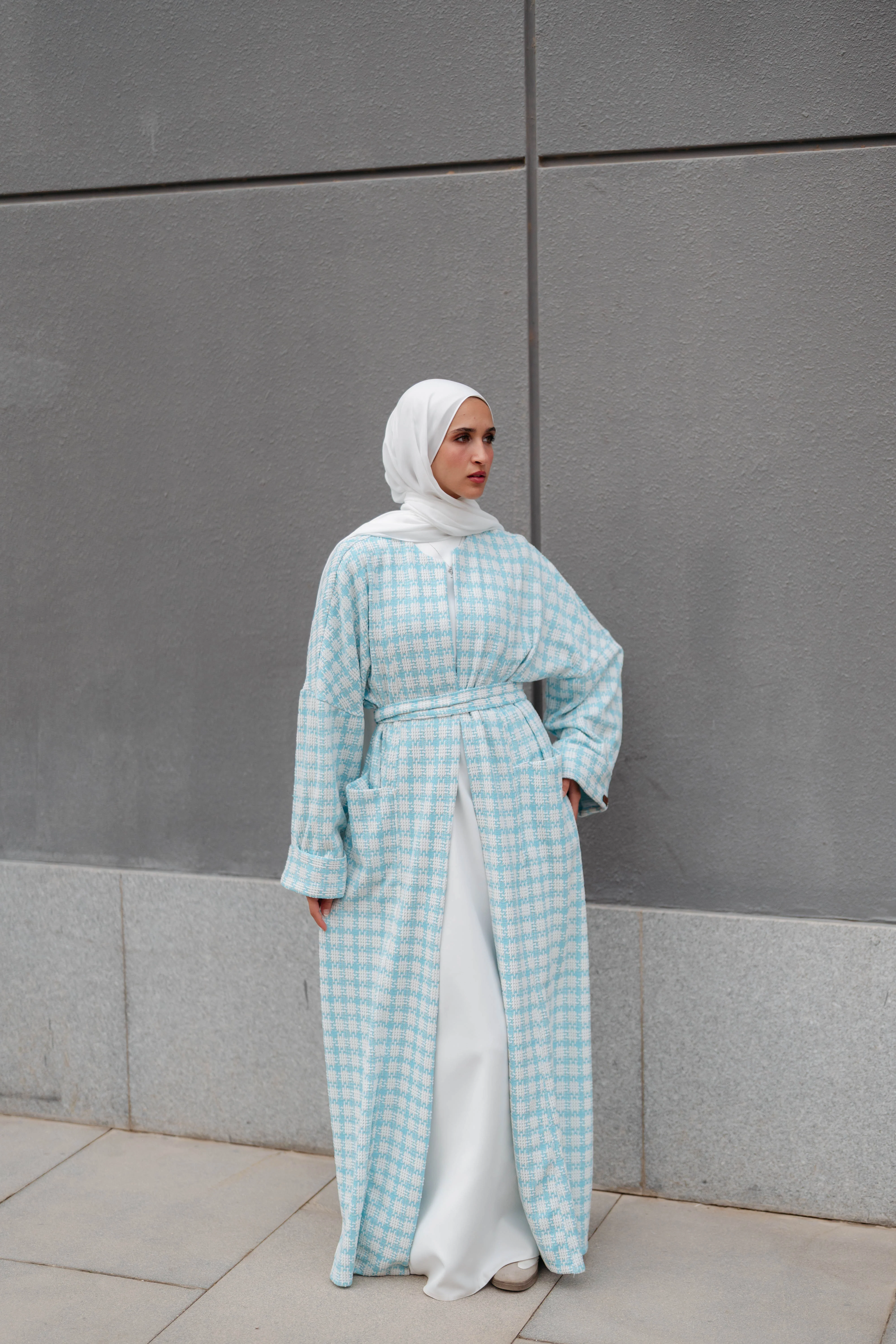 Soft Check Kimono - Image 18