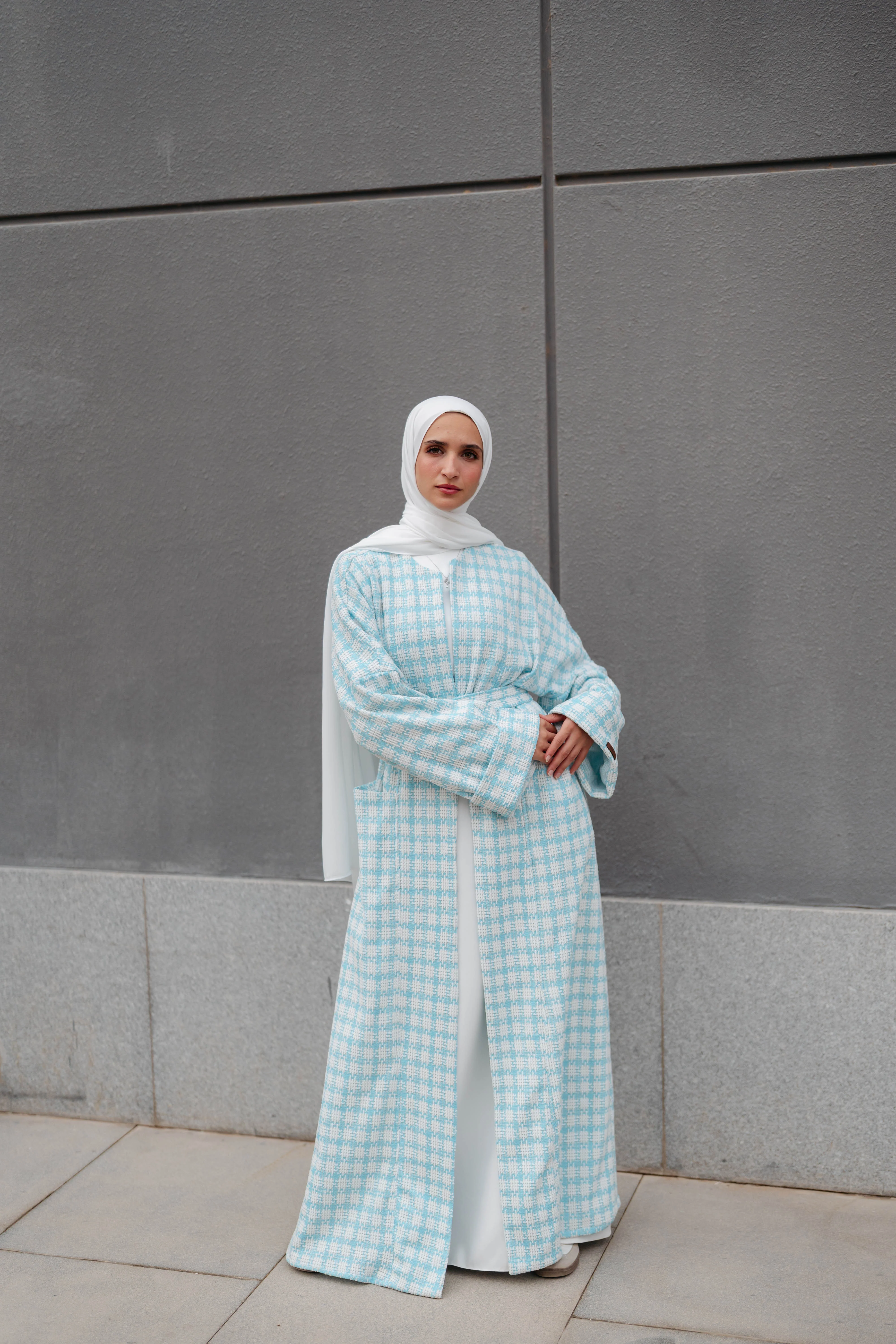 Soft Check Kimono - Image 20