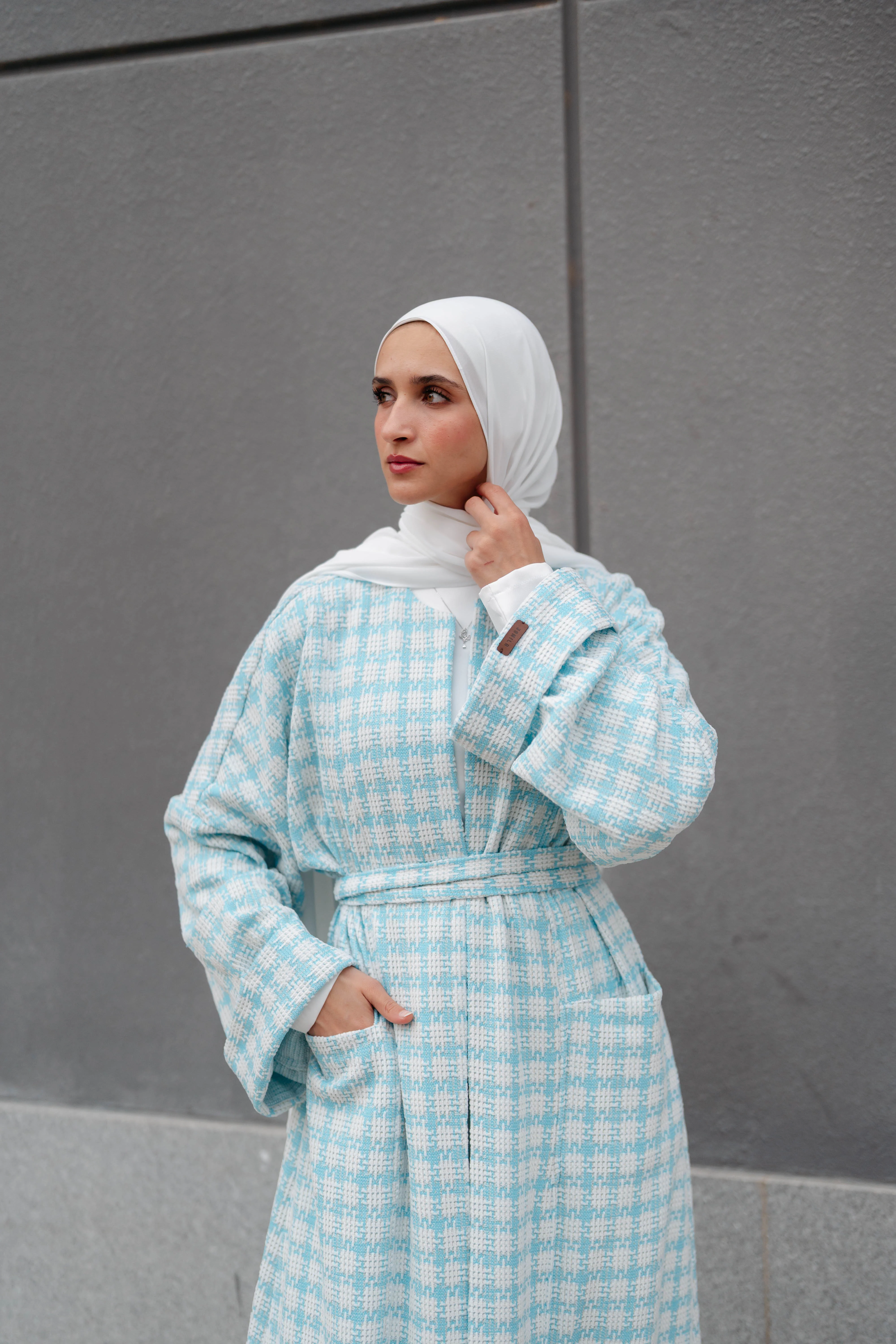 Soft Check Kimono - Image 21