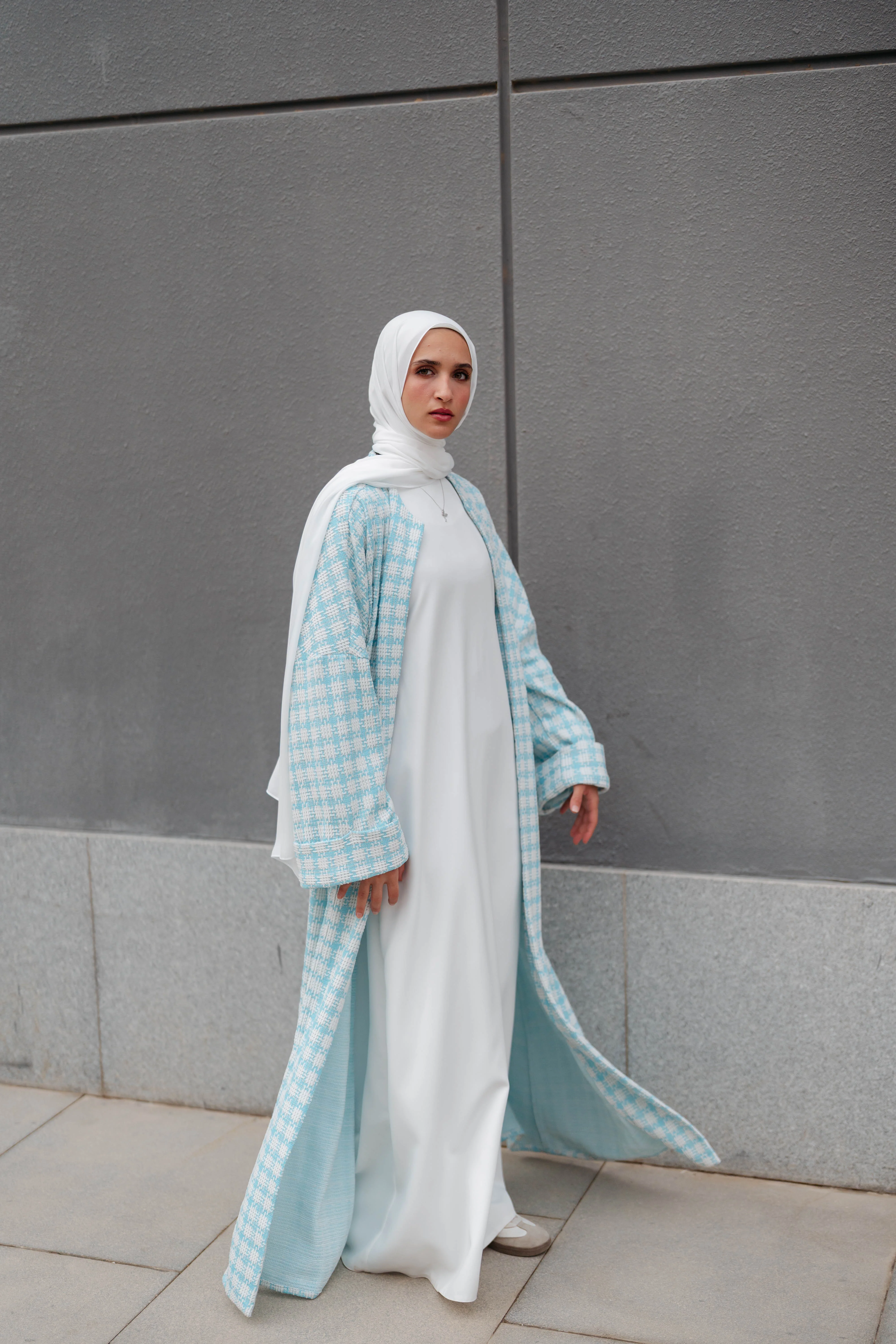 Soft Check Kimono - Image 22