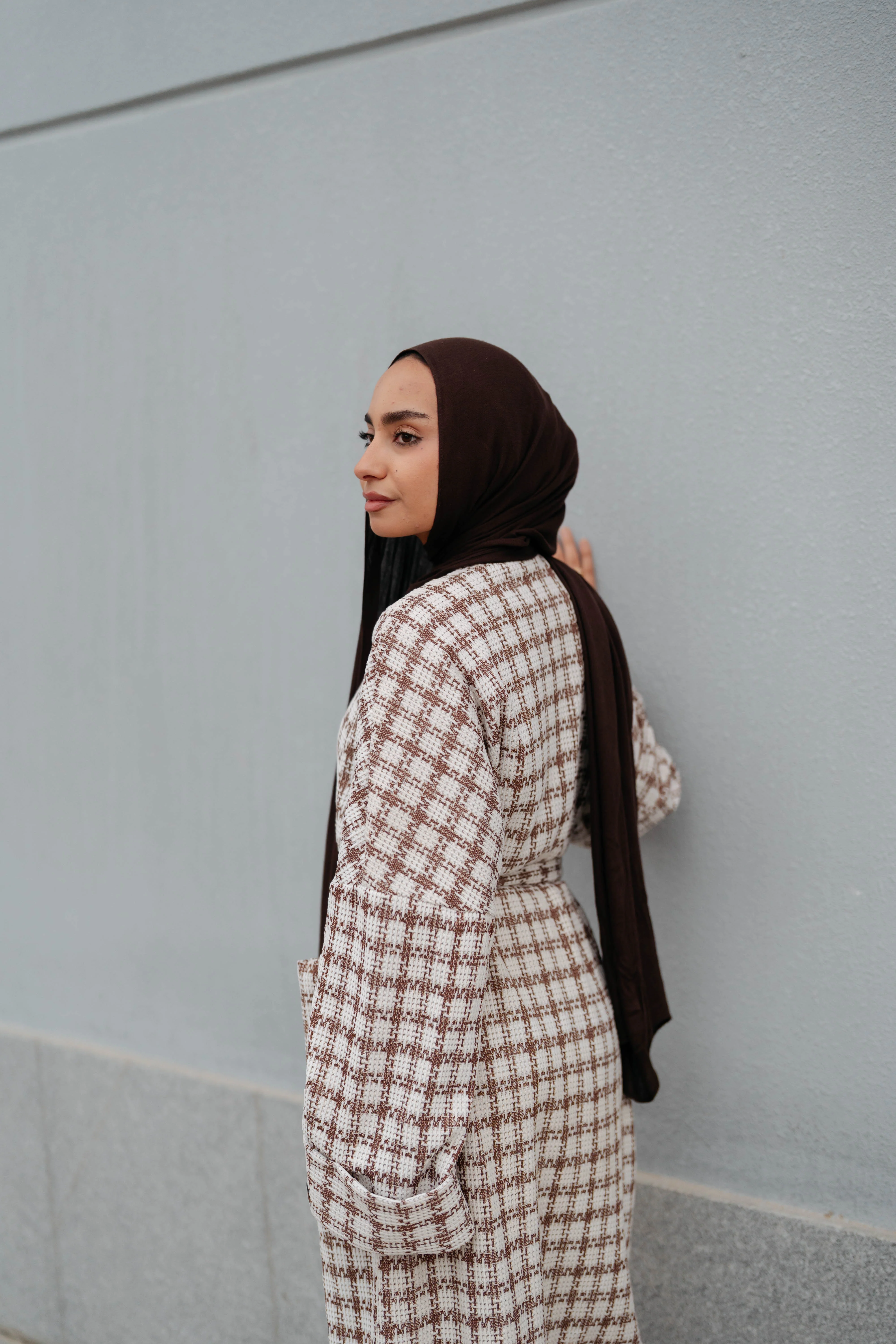 Soft Check Kimono - Image 25