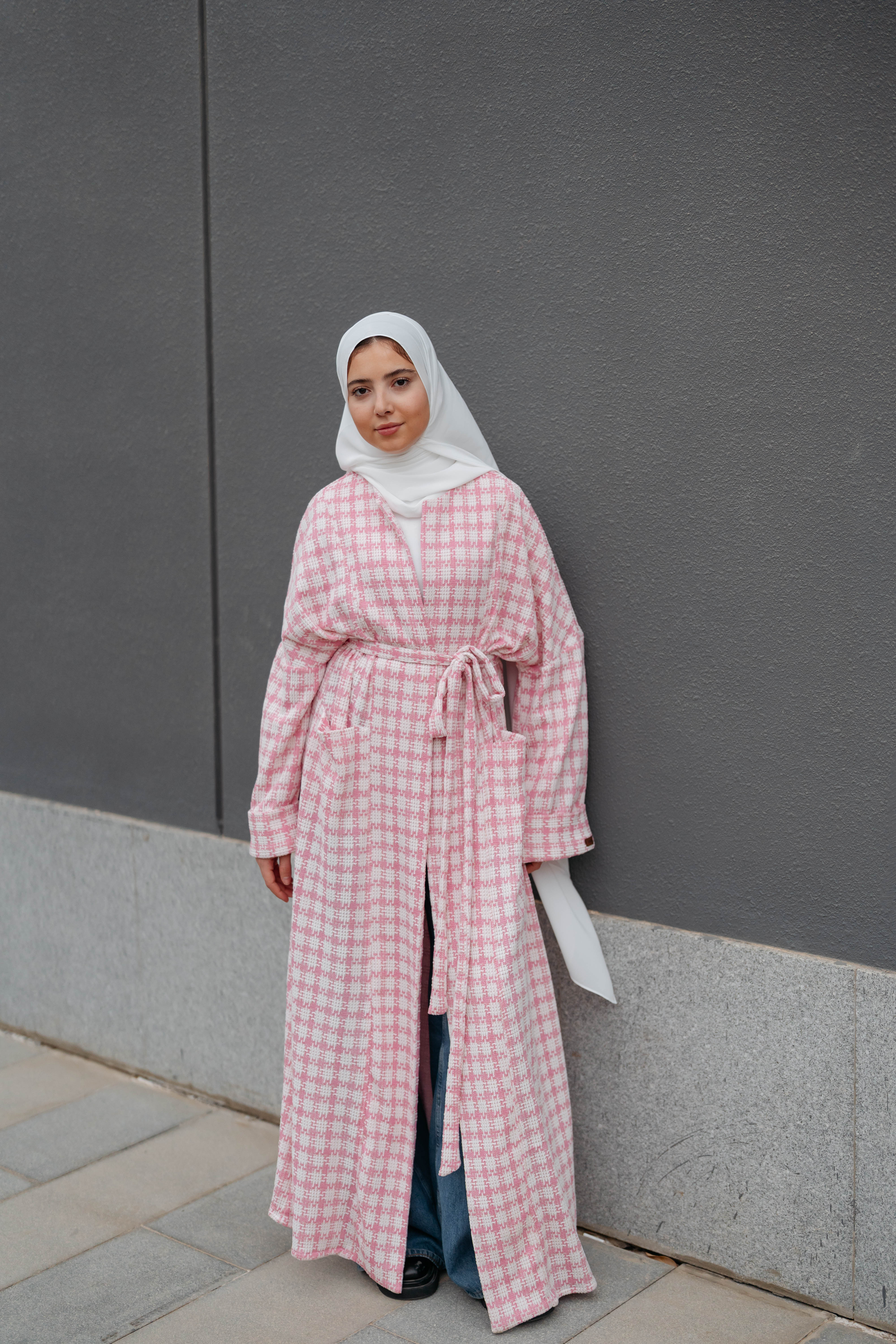 Soft Check Kimono - Image 30