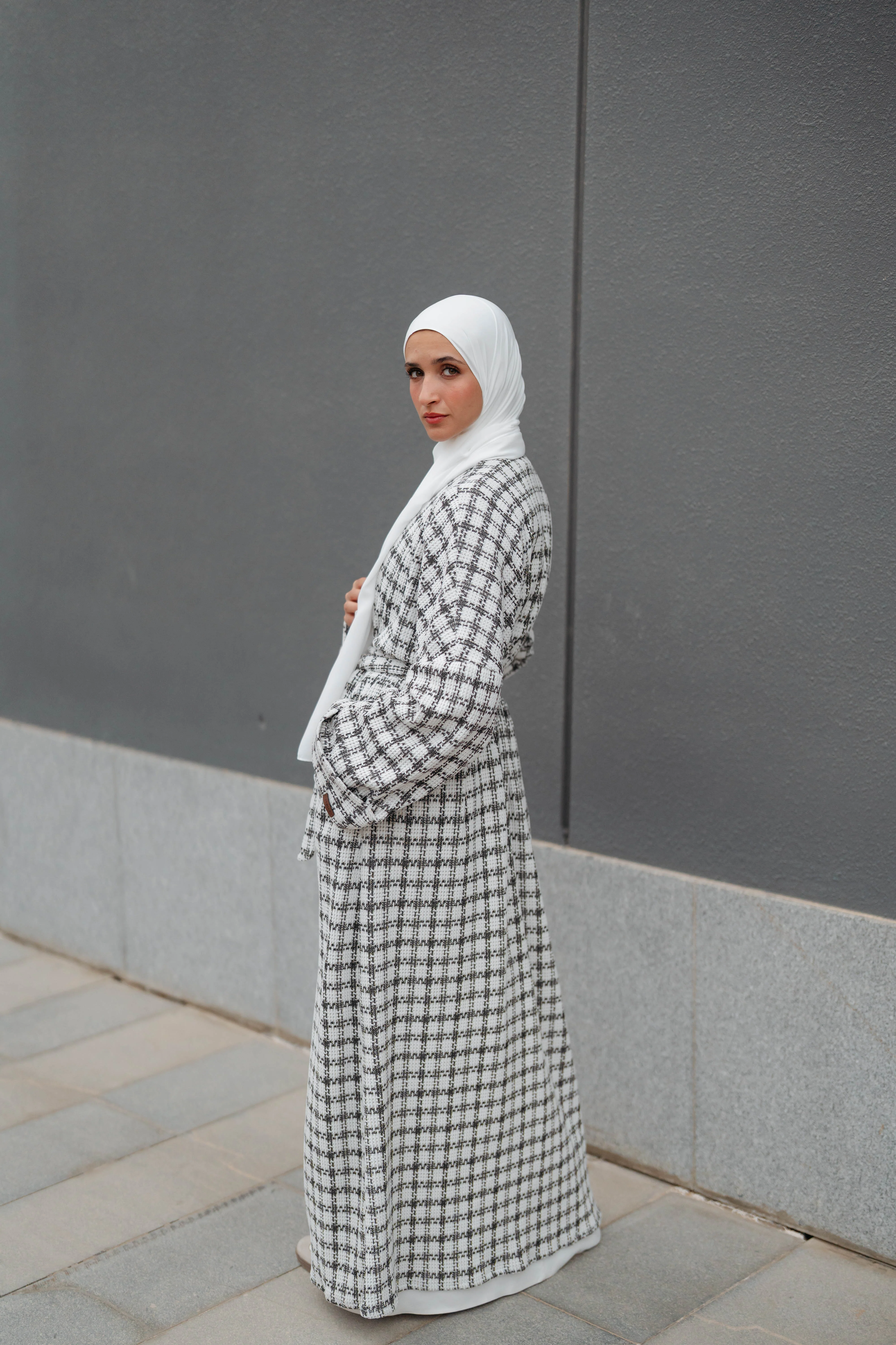 Soft Check Kimono - Image 35