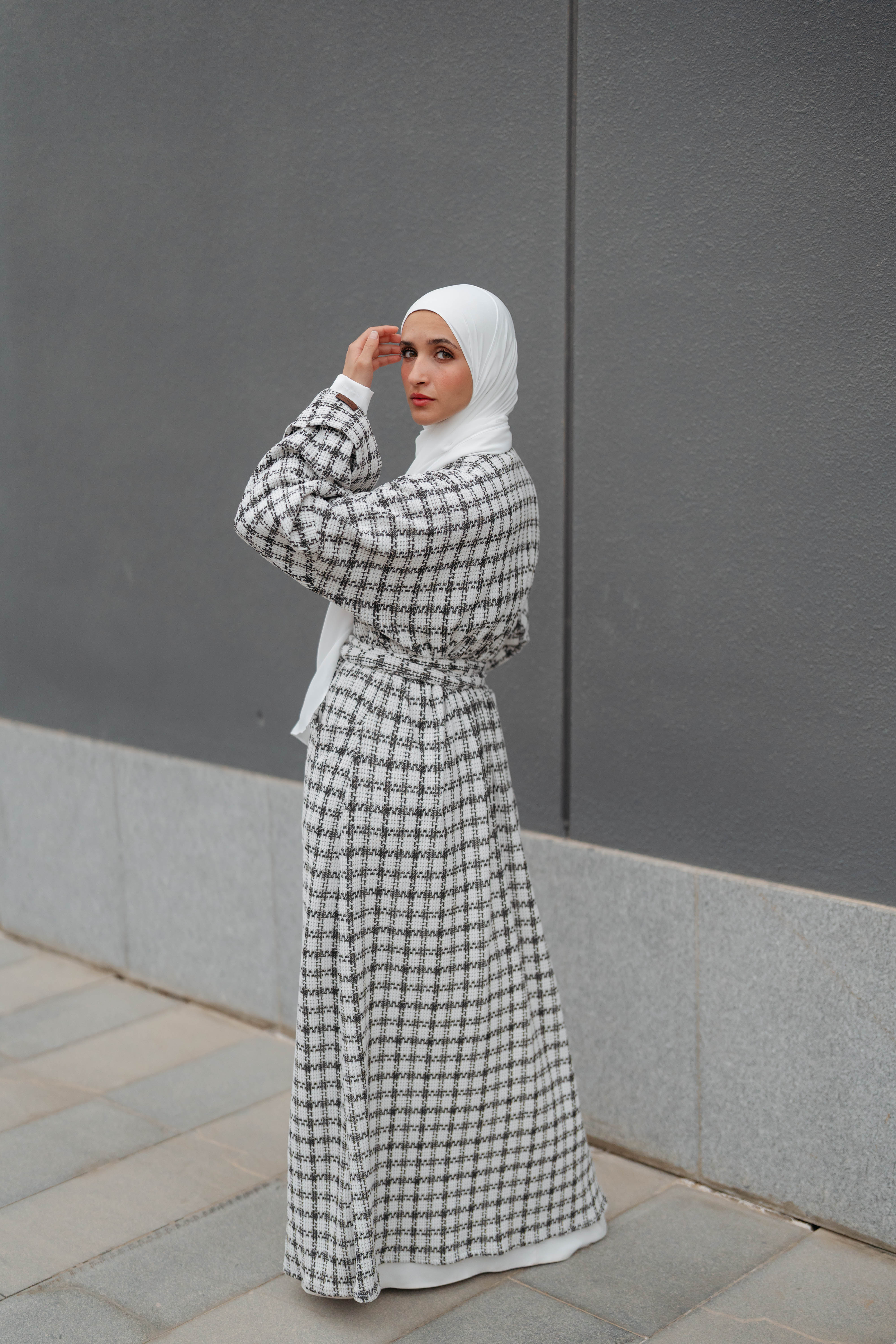 Soft Check Kimono - Image 36