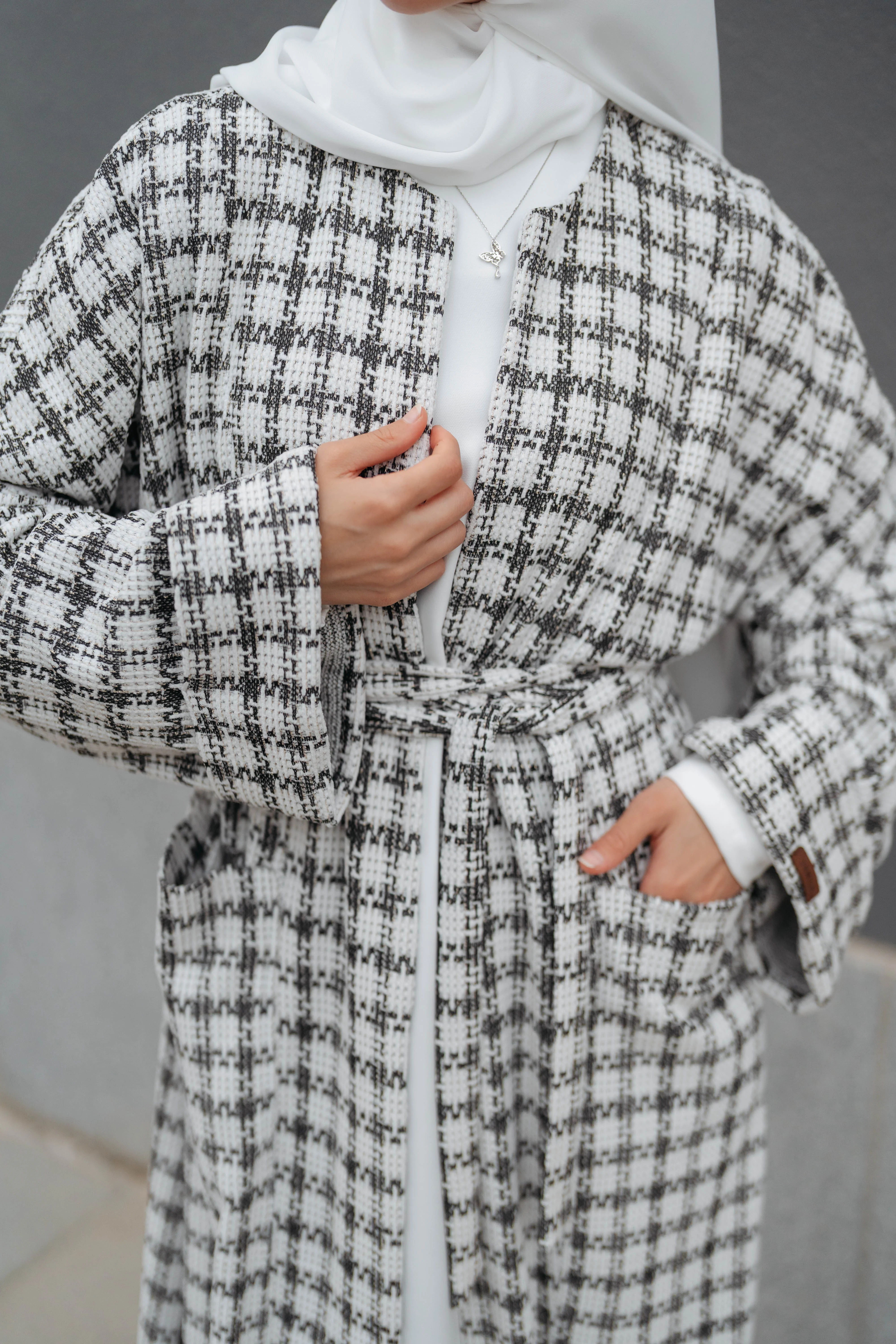 Soft Check Kimono - Image 40
