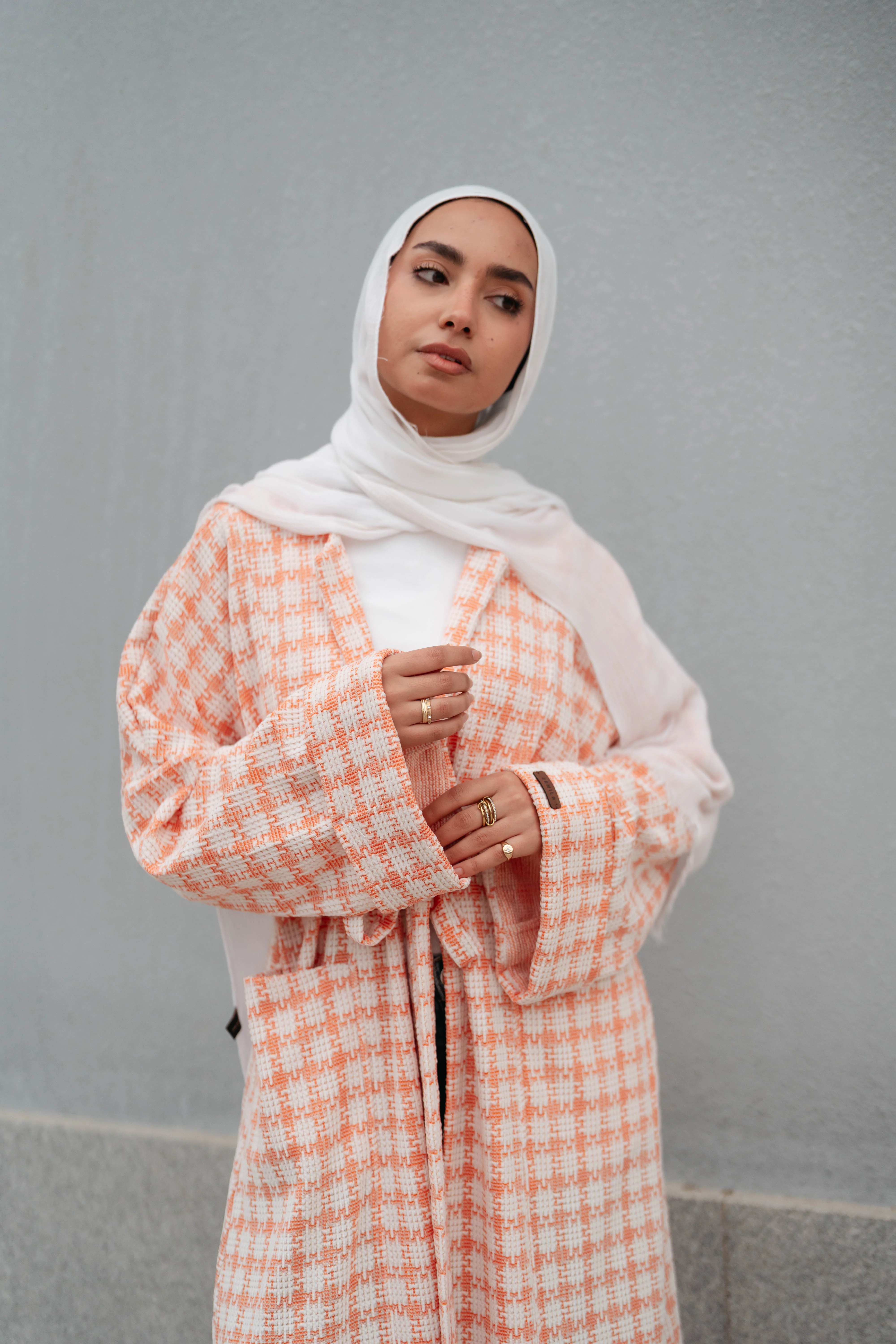 Soft Check Kimono - Image 45