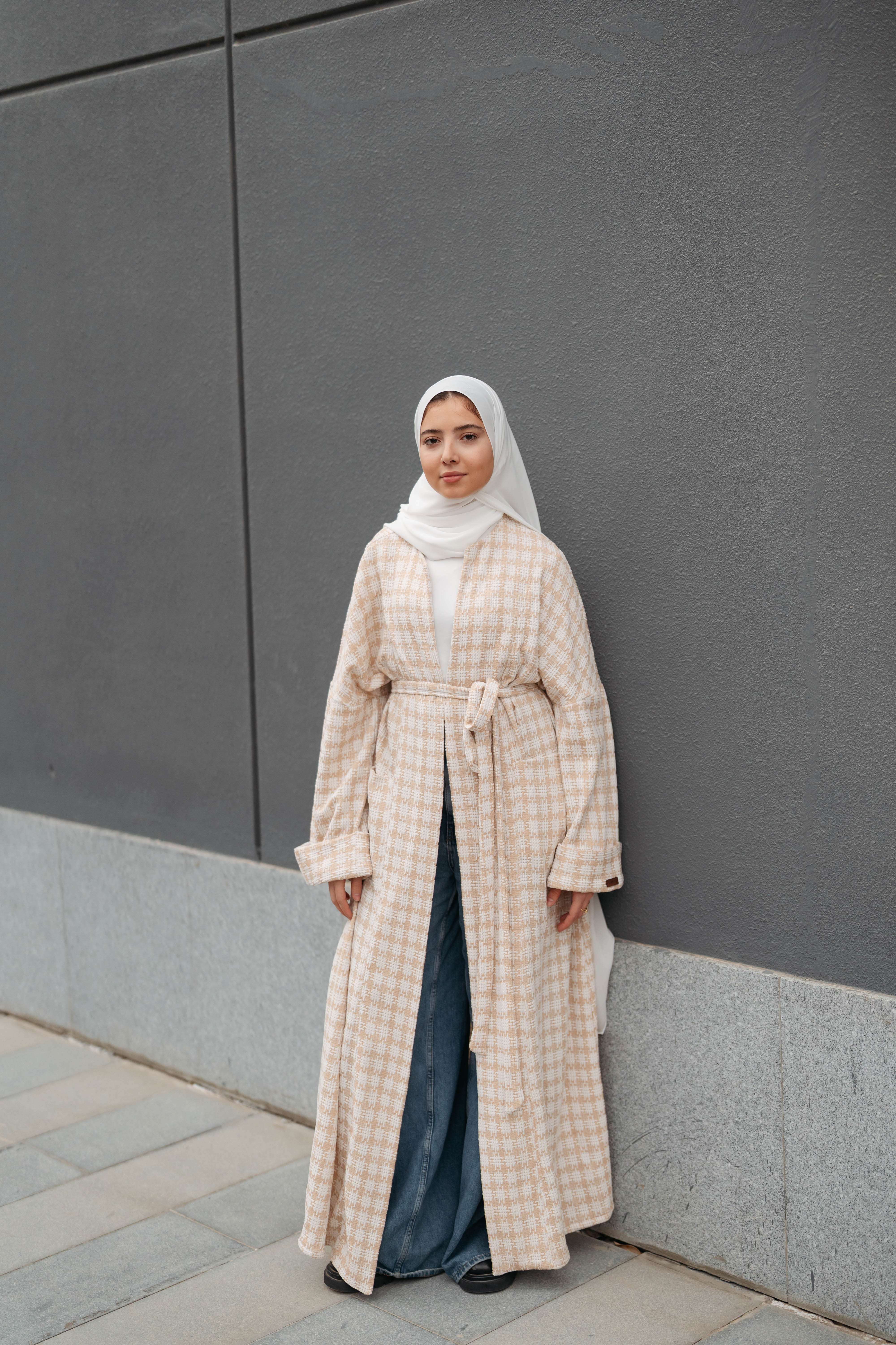 Soft Check Kimono - Image 47