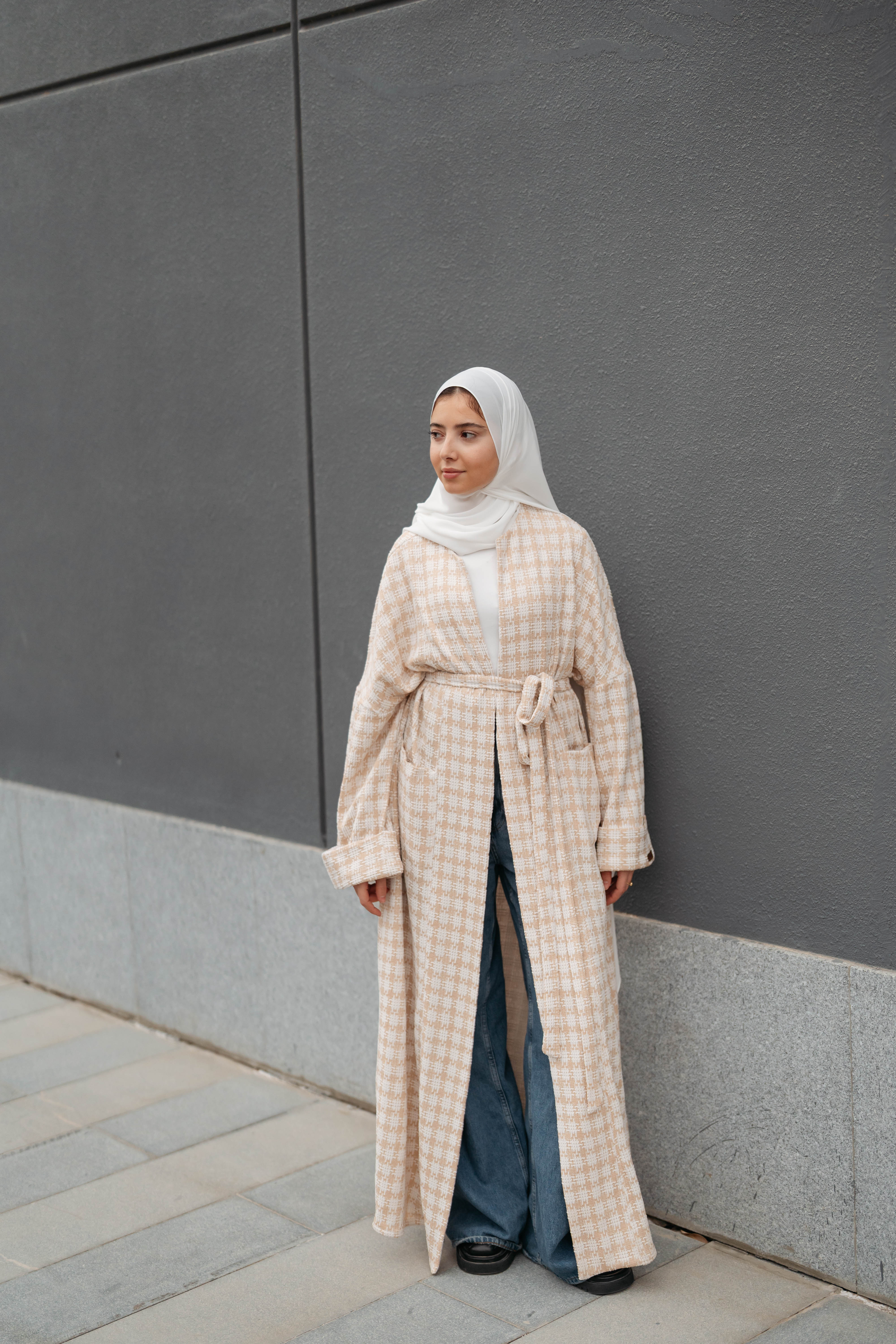 Soft Check Kimono - Image 48