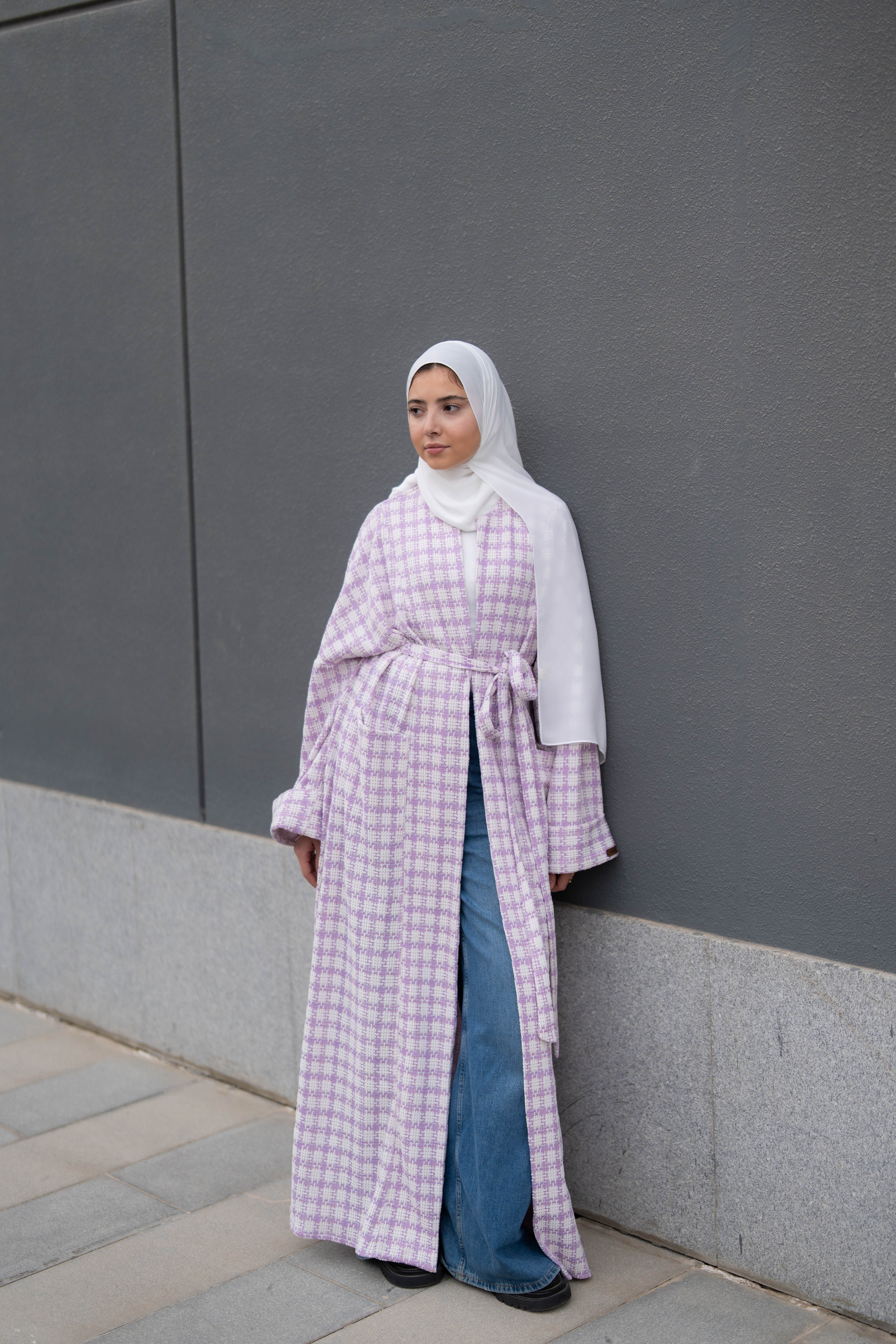 Soft Check Kimono - Image 52