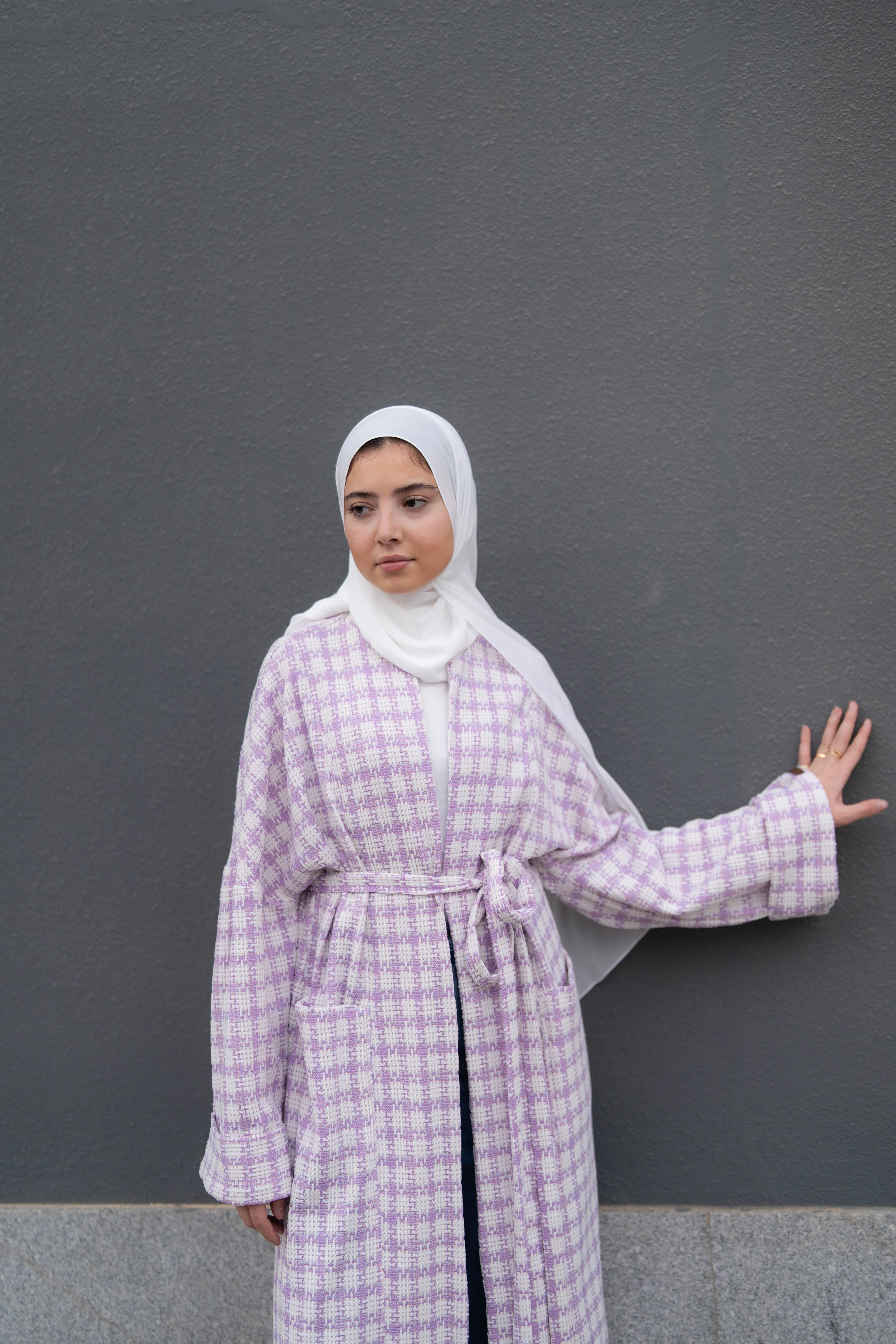 Soft Check Kimono - Image 53