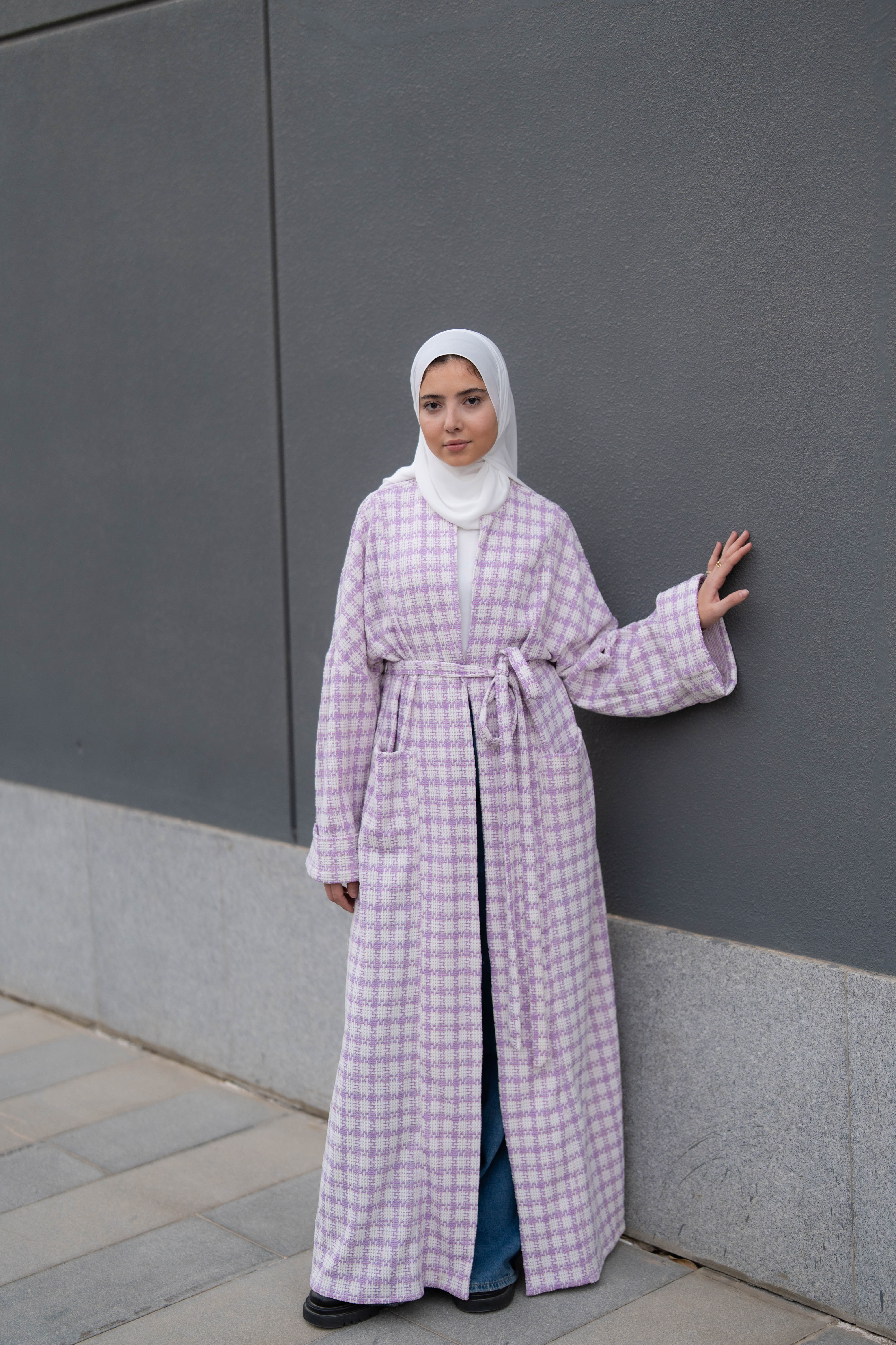 Soft Check Kimono - Image 54