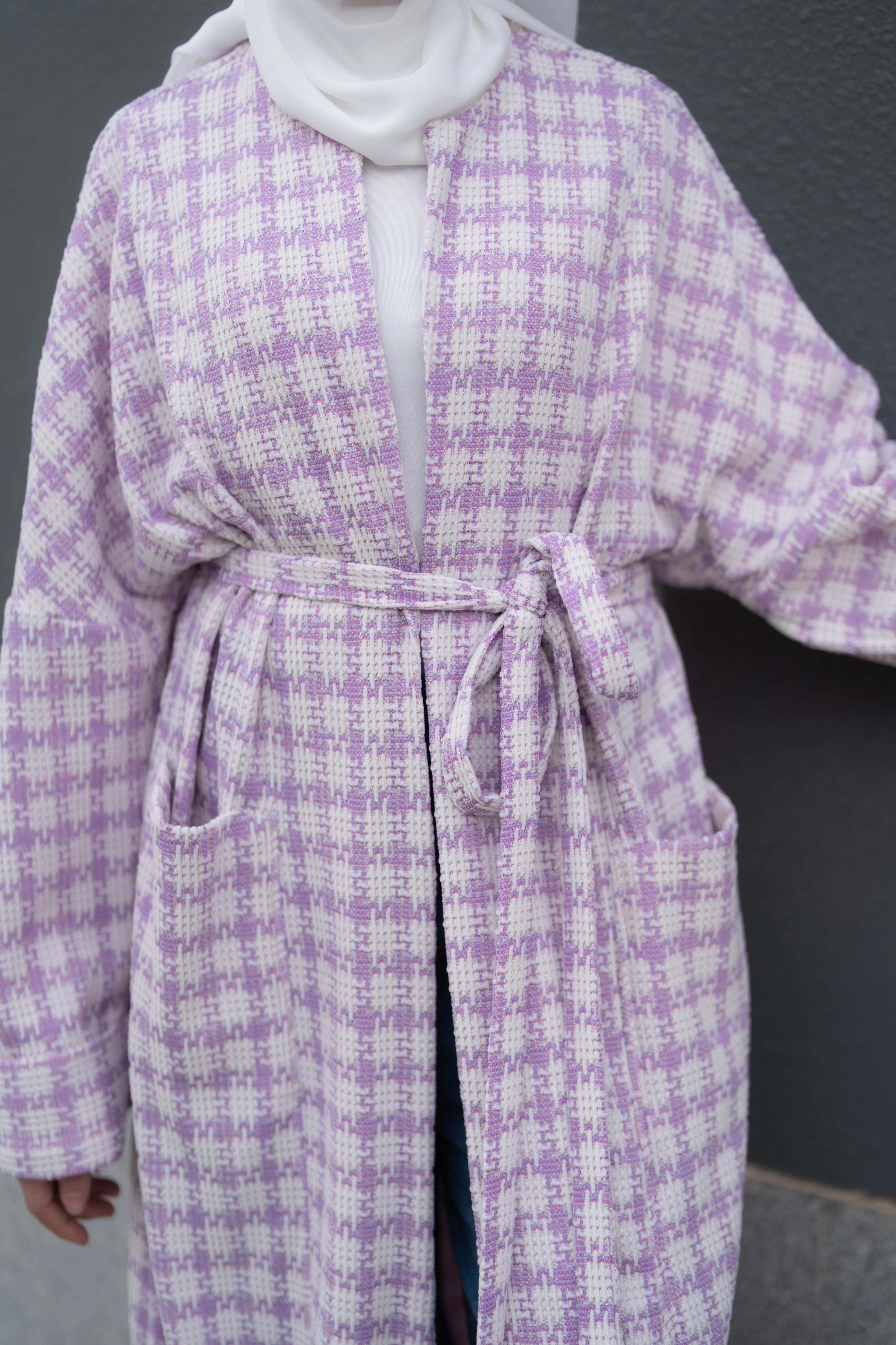 Soft Check Kimono - Image 55