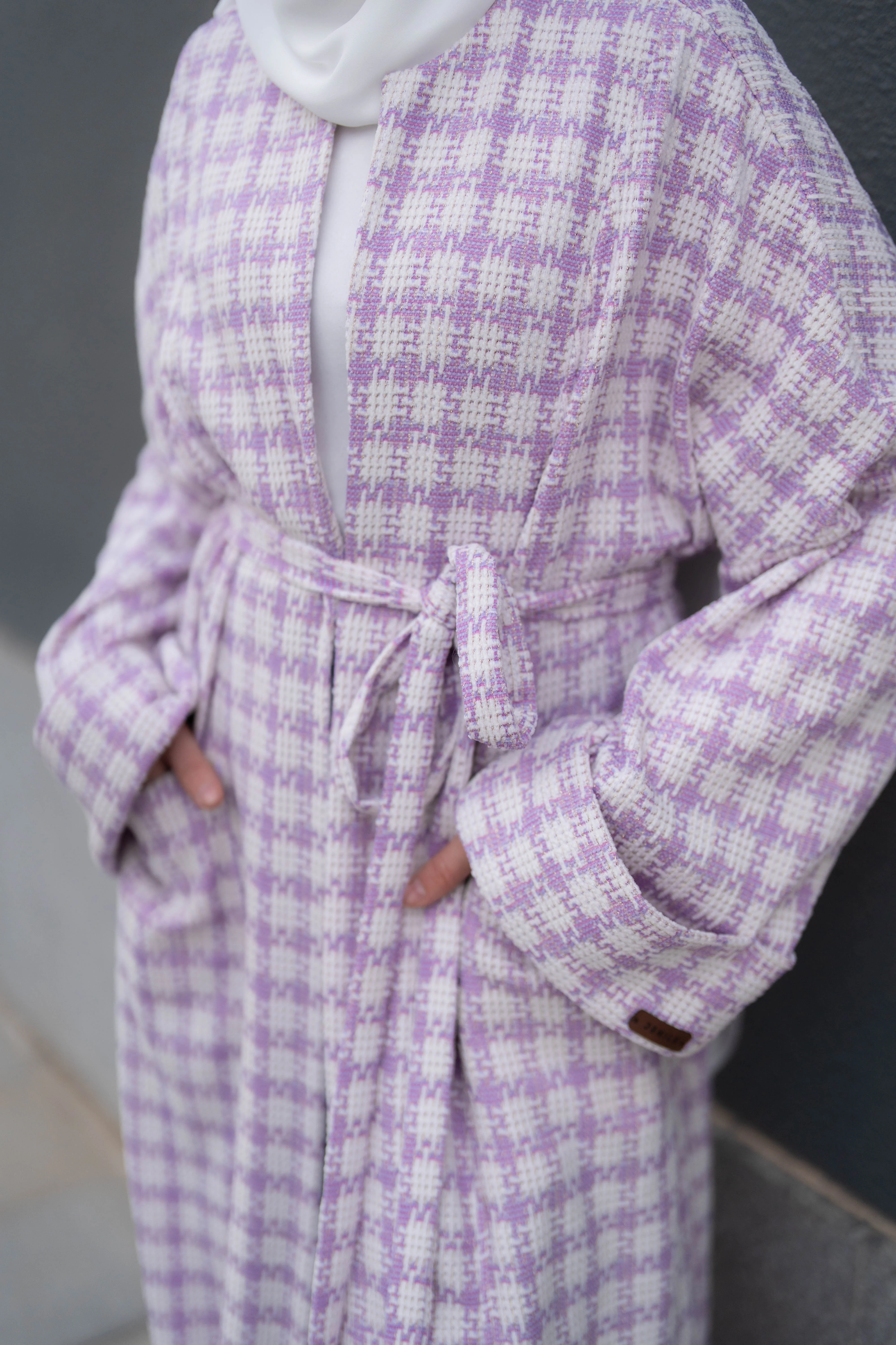 Soft Check Kimono - Image 56