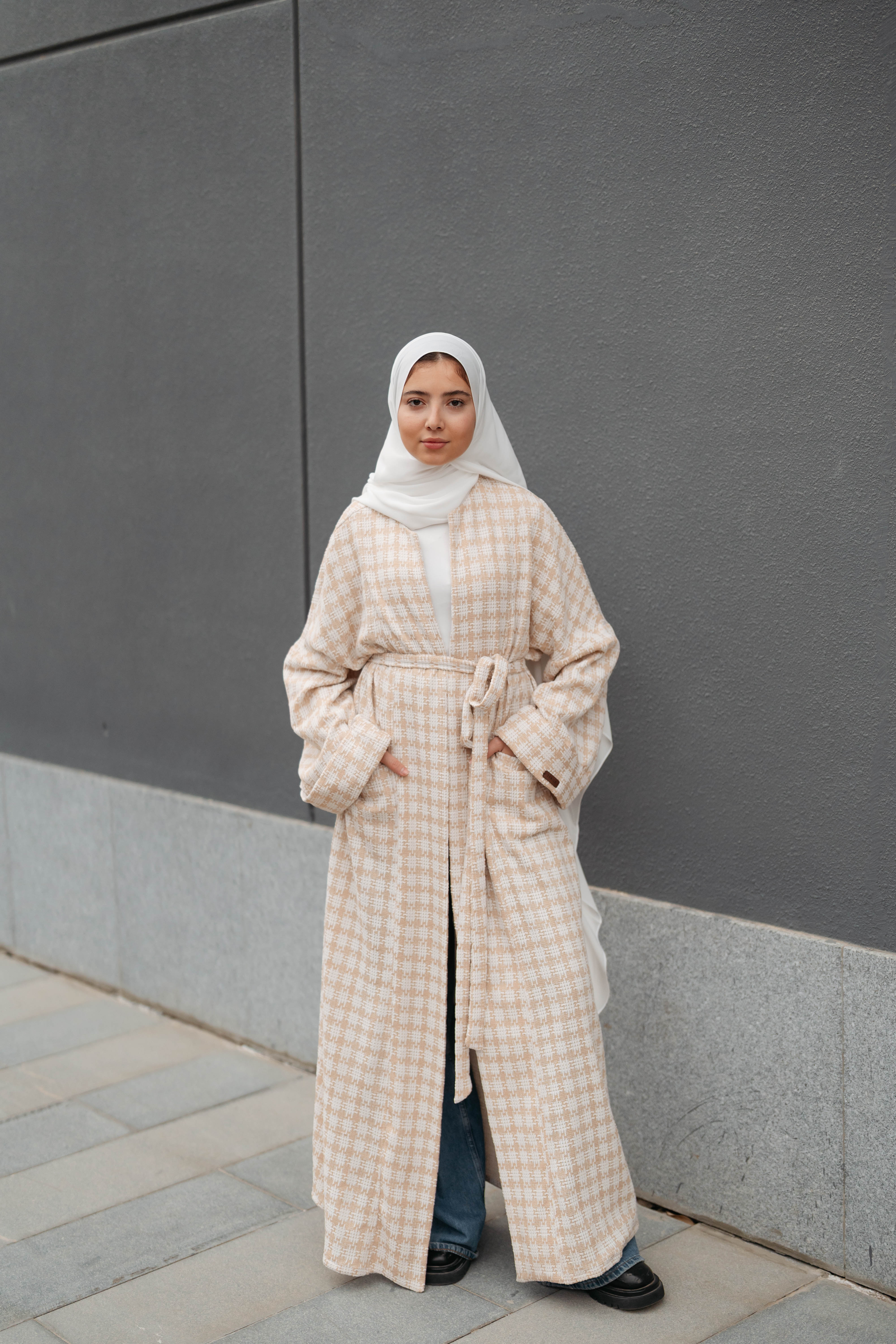 Soft Check Kimono - Image 8