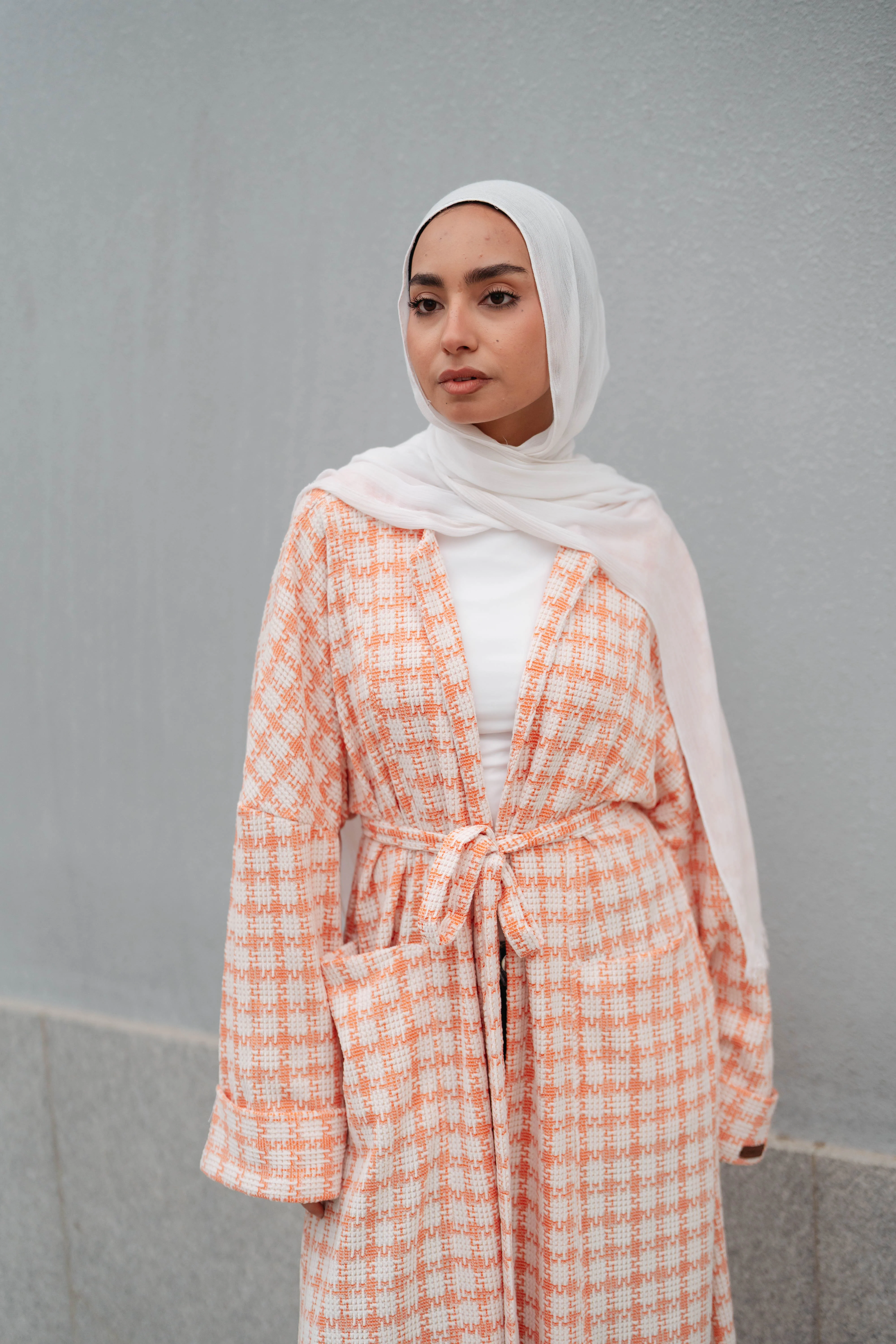 Soft Check Kimono - Image 9