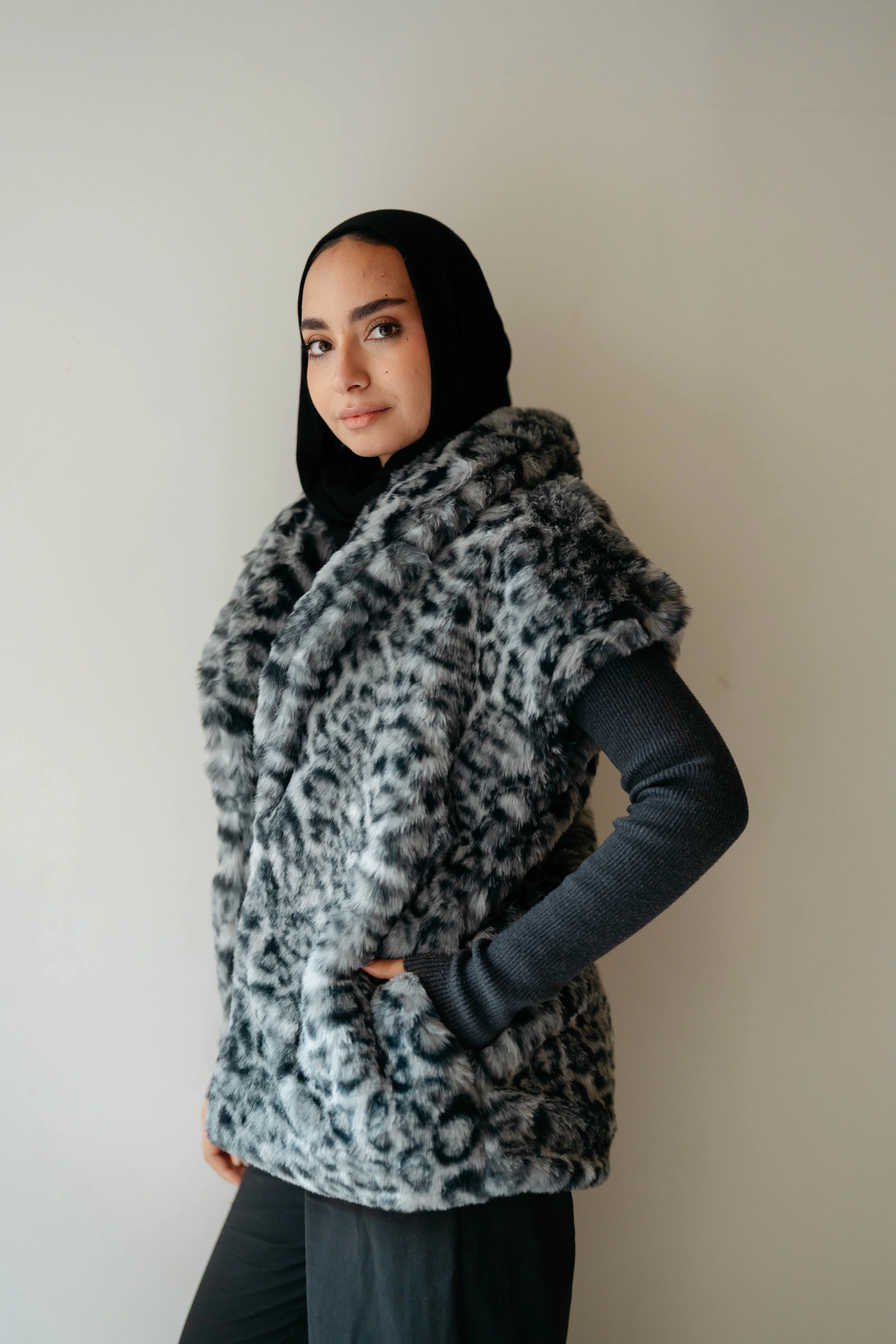 Tiger Furry Vest