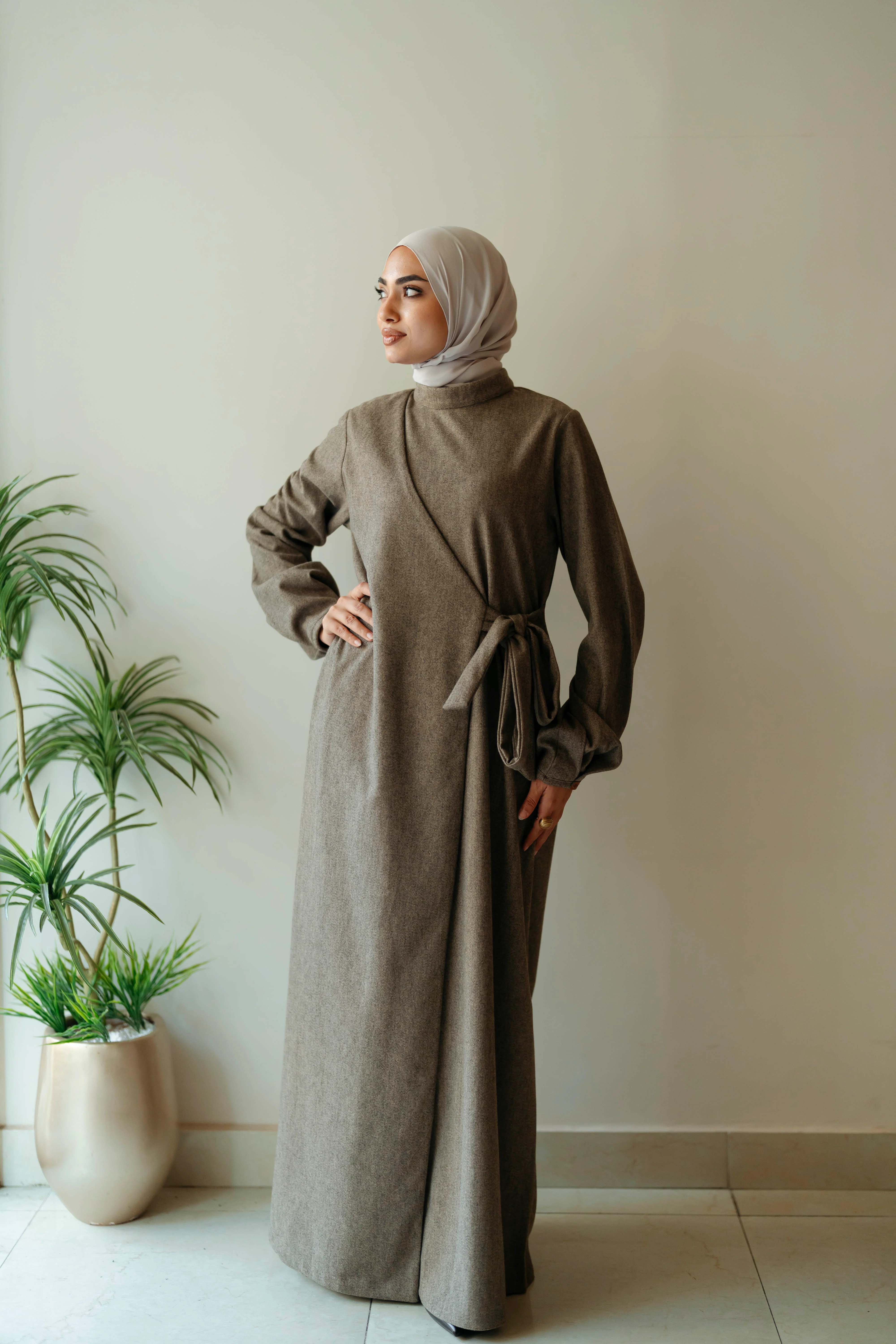 Wool Croisset Dress - Image 3