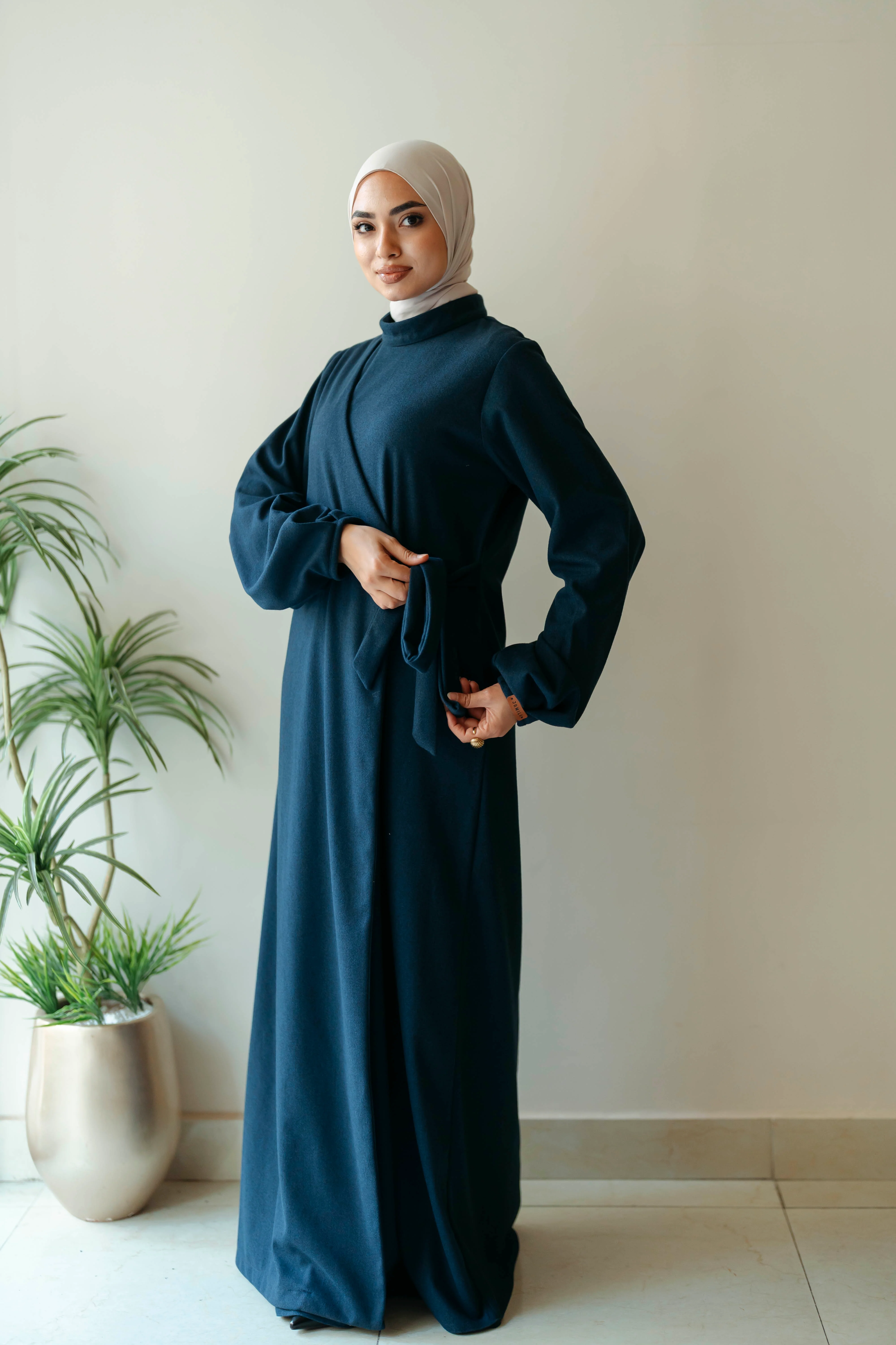 Wool Croisset Dress - Image 5