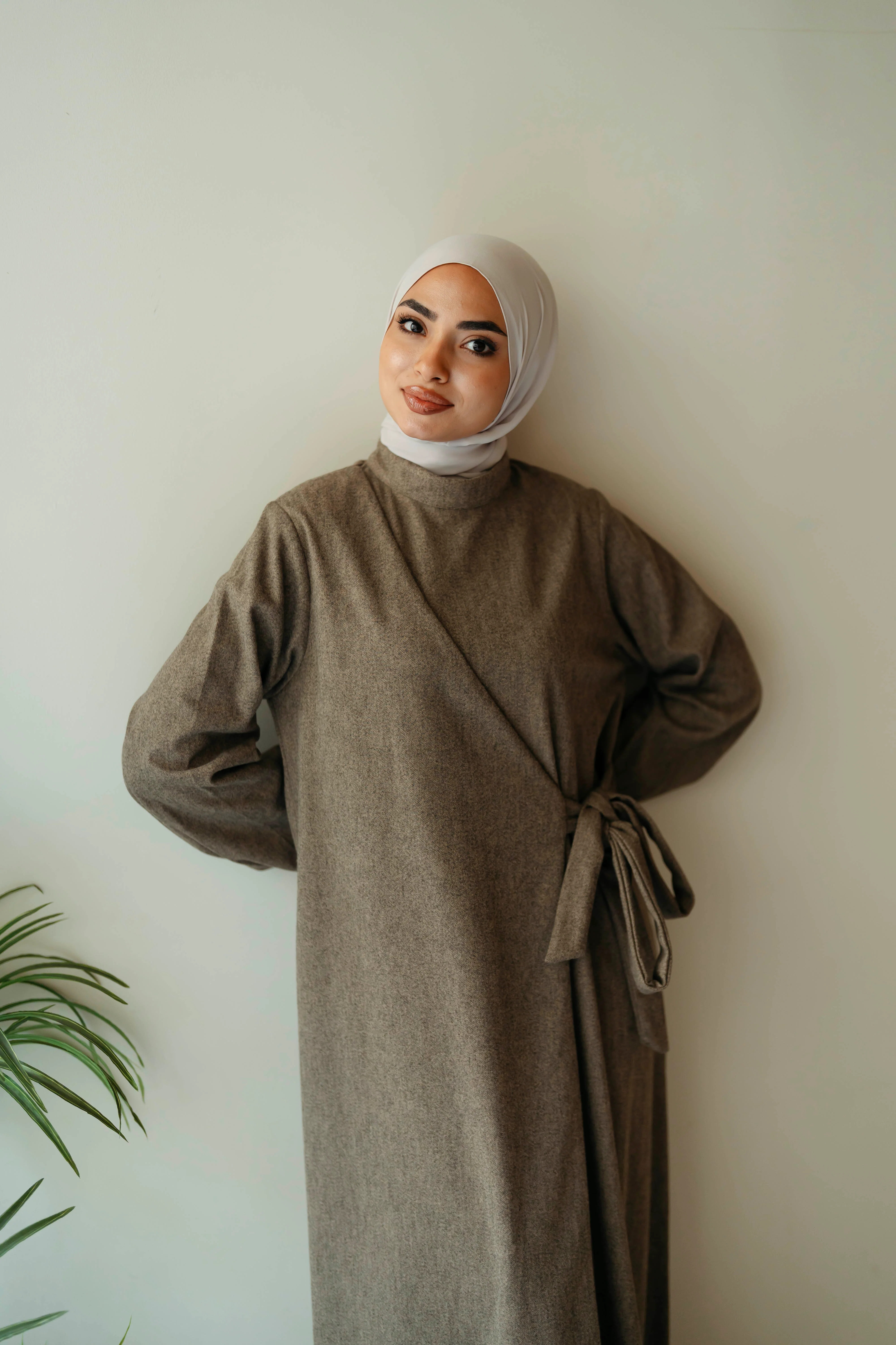 Wool Croisset Dress - Image 6