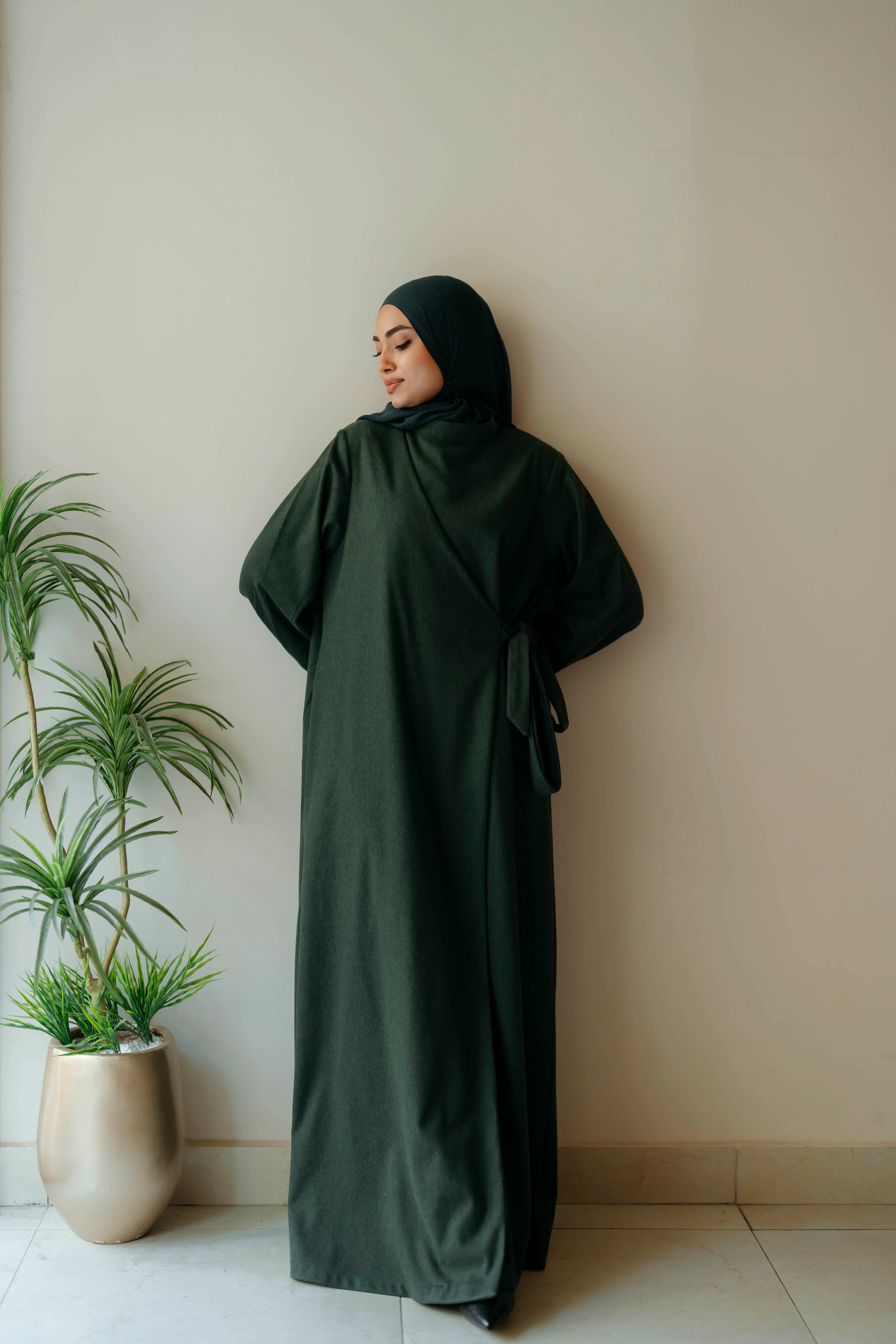 Wool Croisset Dress - Image 8